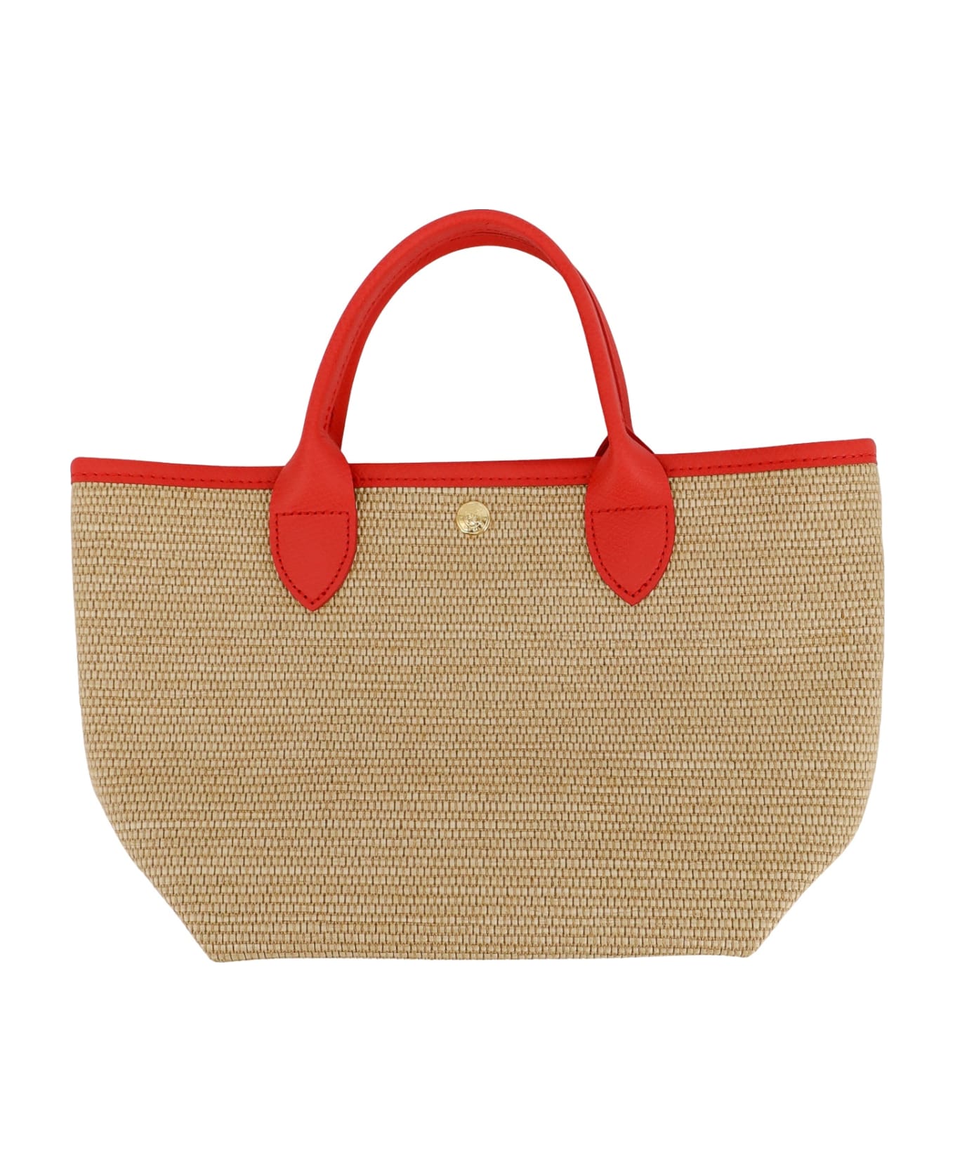 Longchamp Le Panier Pliage Handbag - Coral トートバッグ