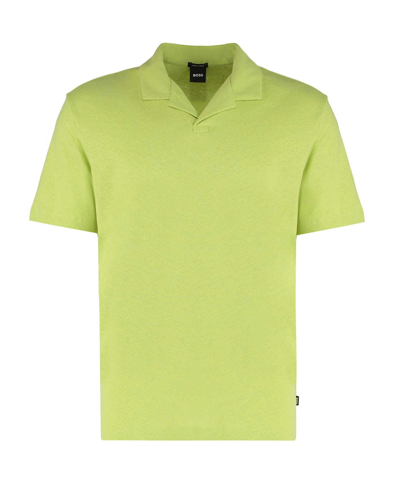 Hugo Boss Cotton-linen Polo Shirt - green