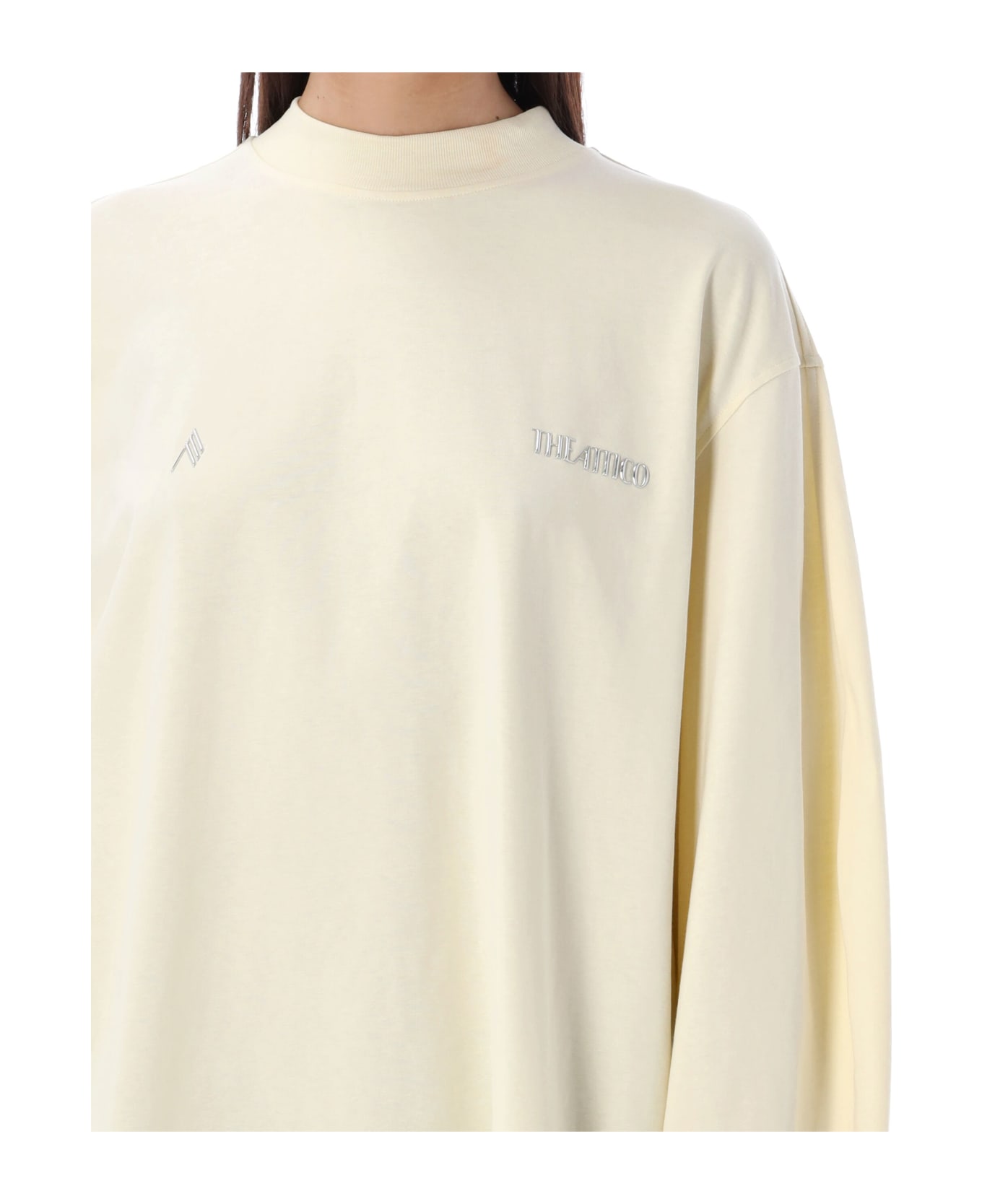 The Attico Long Sleeves T-shirt - BUTTER
