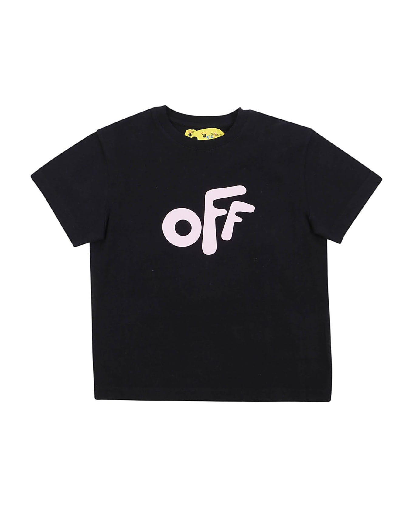 Off-White Off Rounded Tee S/s - Black Pink