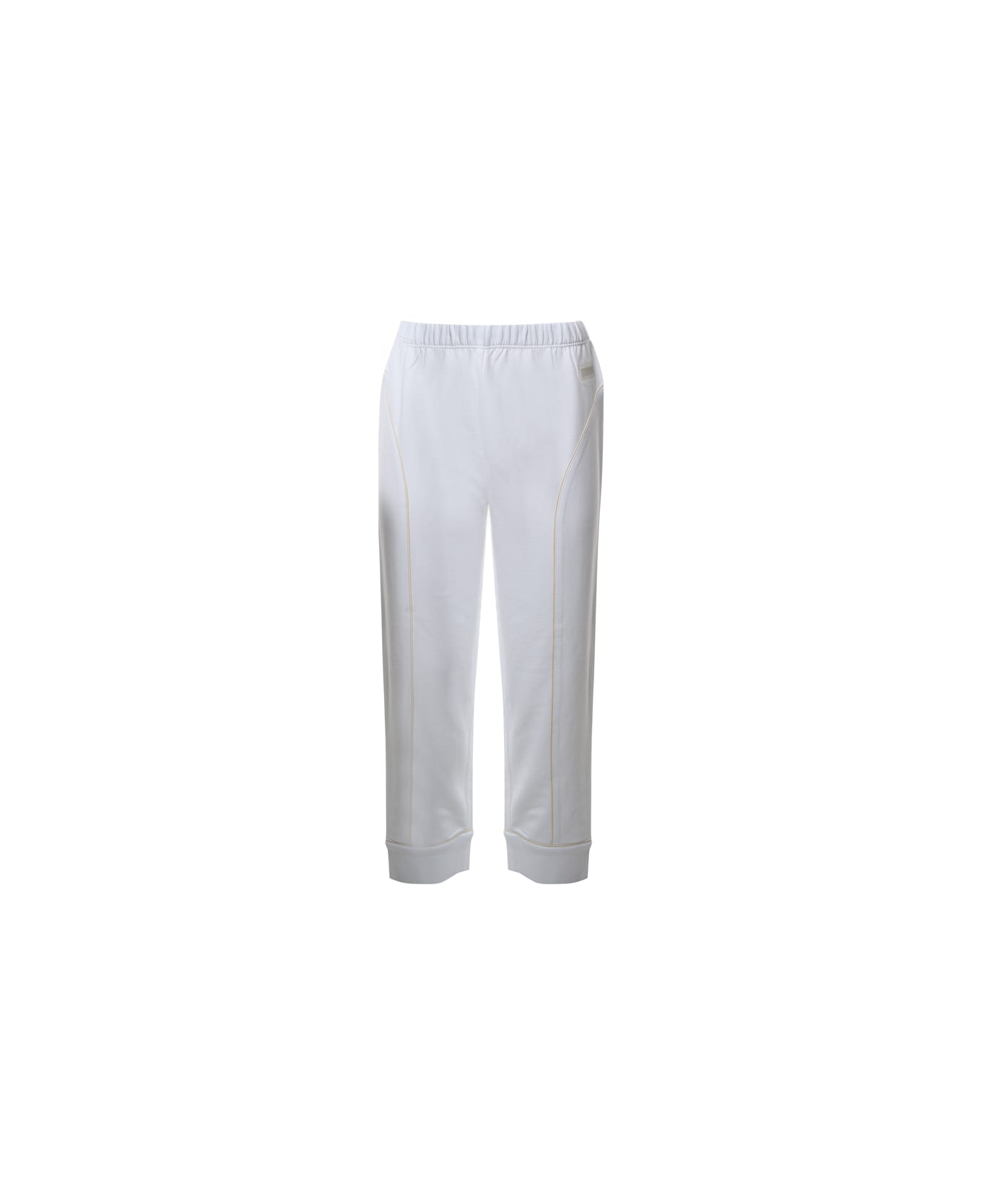 Stella McCartney Elasticated-waist Zip-up Track Pants - Pure white スウェットパンツ