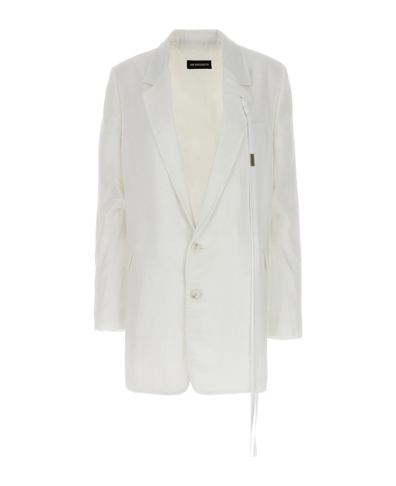 Ann Demeulemeester 'agnes' Blazer Jacket - White