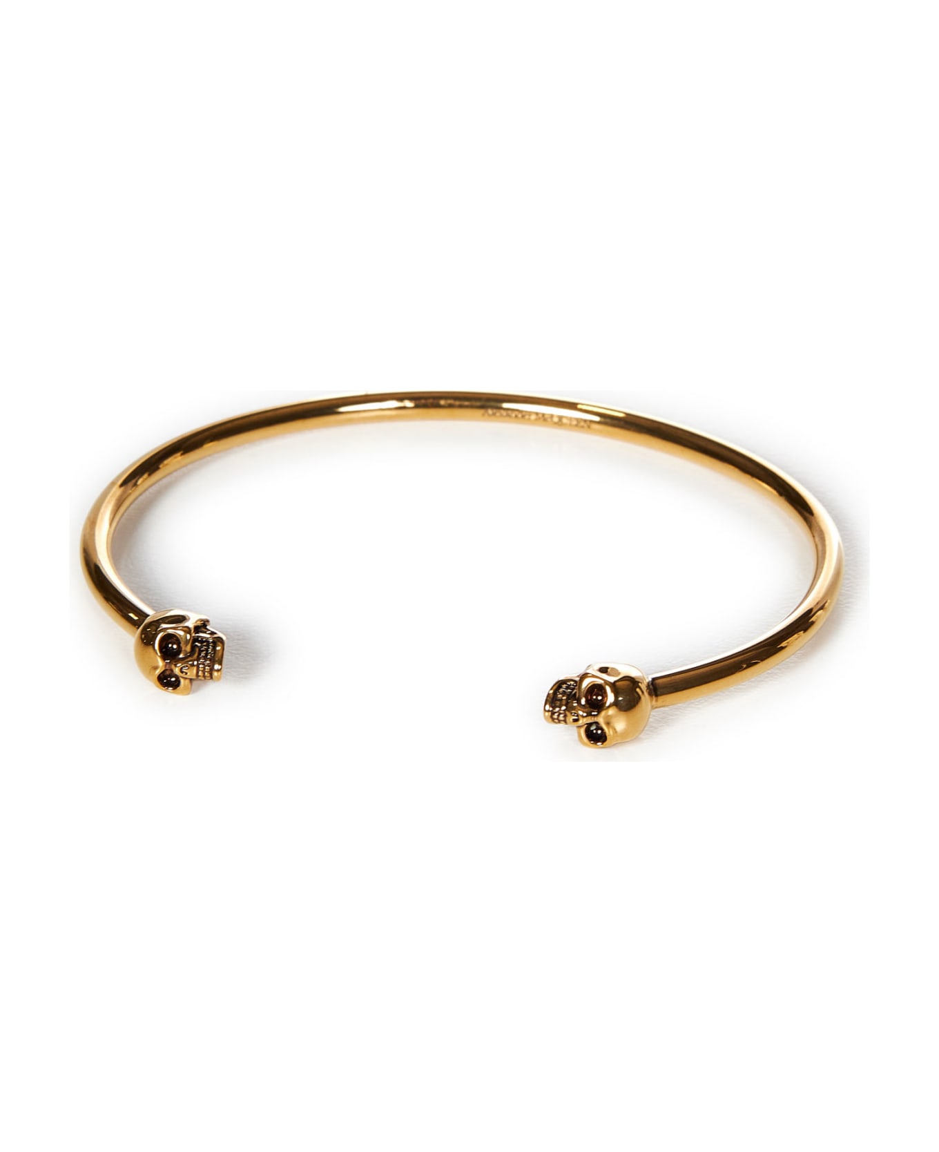 Alexander McQueen Twin Skull Bracelet - Golden