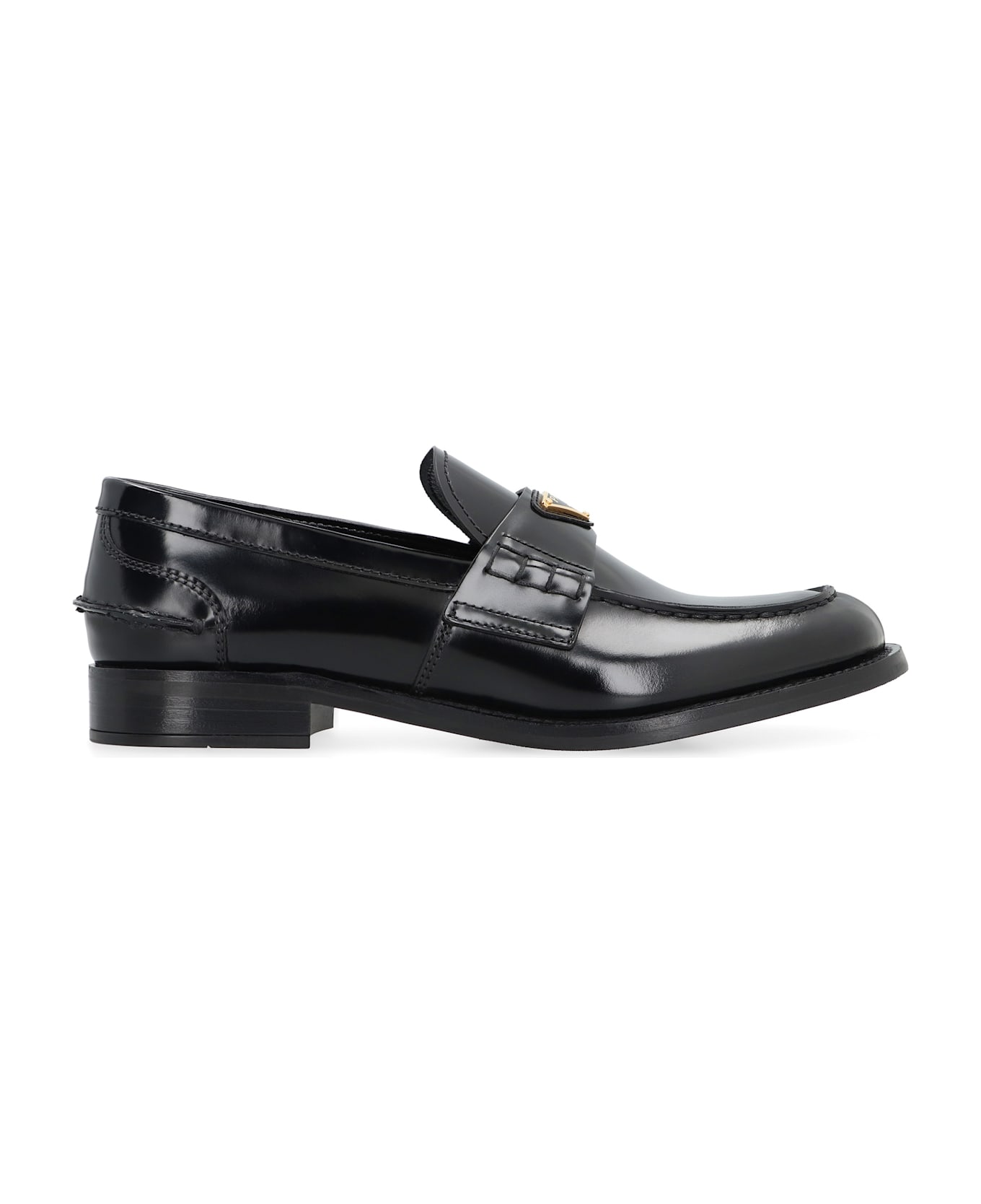 Prada Leather Loafers - black