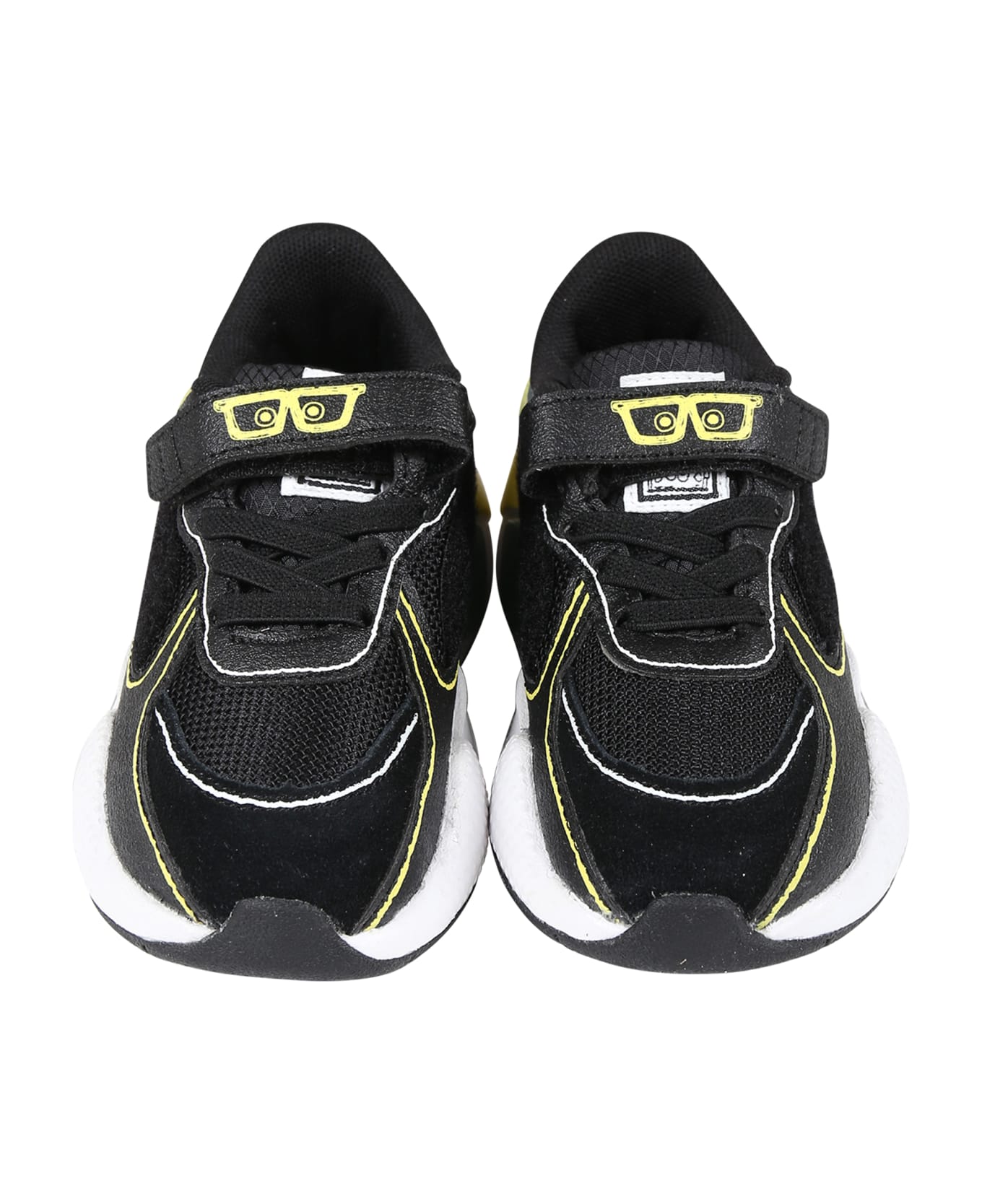 Puma Multicolor Sneakers For Boy With Logo - Black シューズ