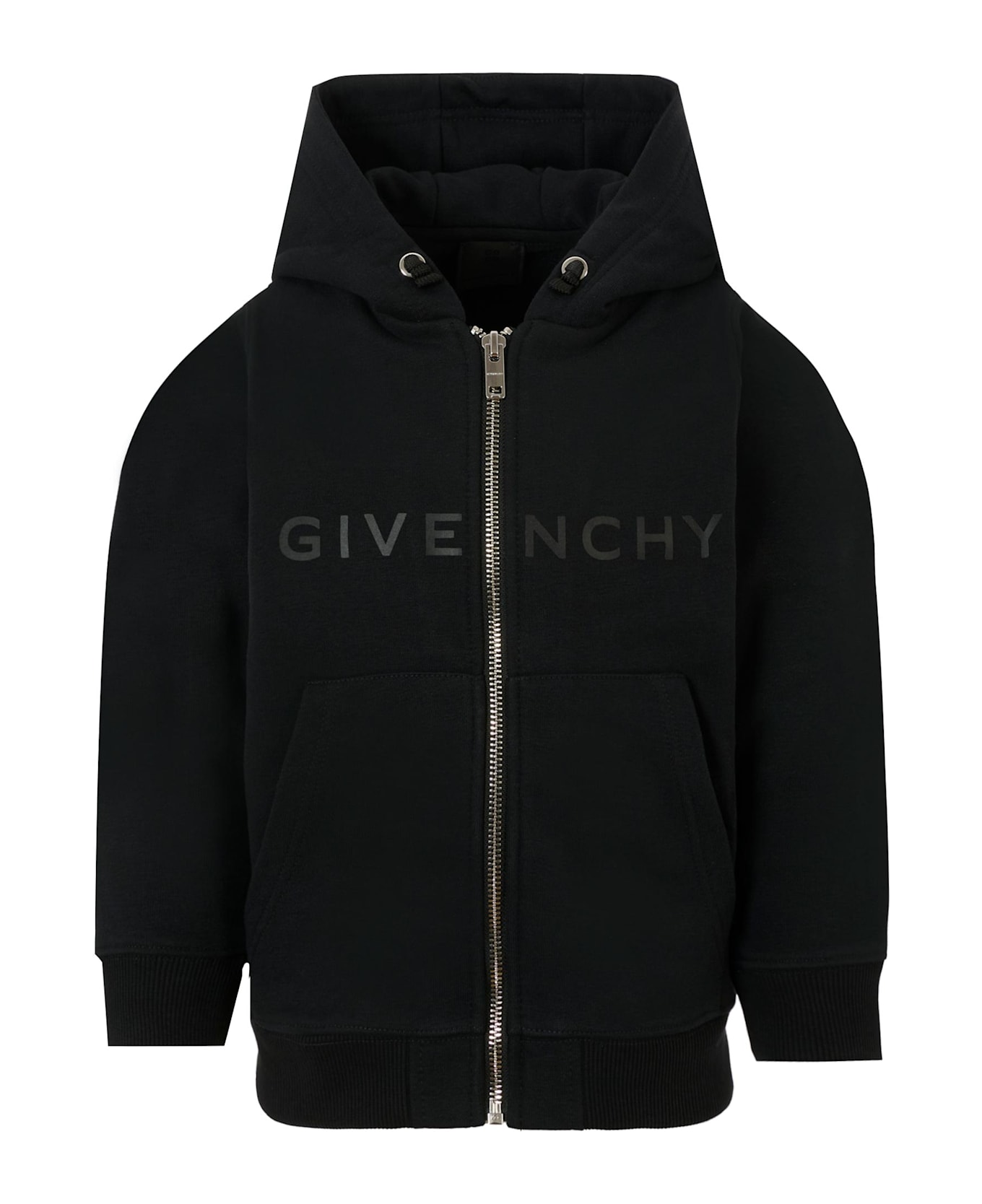 Givenchy Black Sweatshirt For Kids With Logo - Black