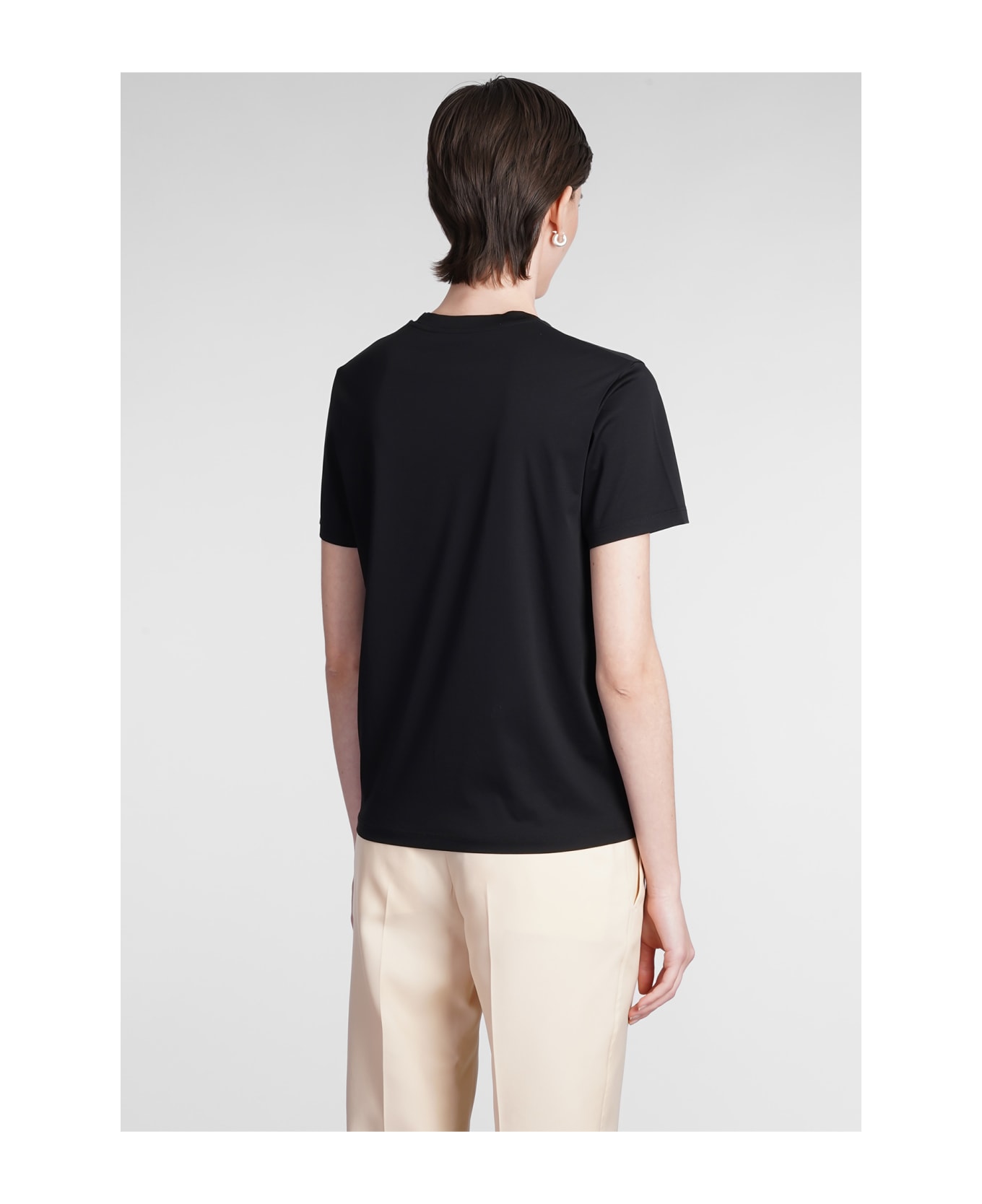 Jil Sander T-shirt In Black Cotton - black