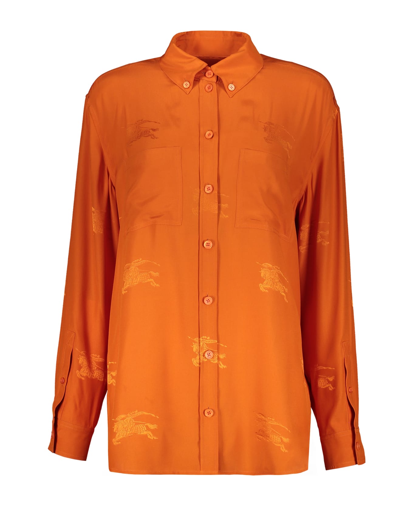 Burberry Silk Shirt - Orange シャツ