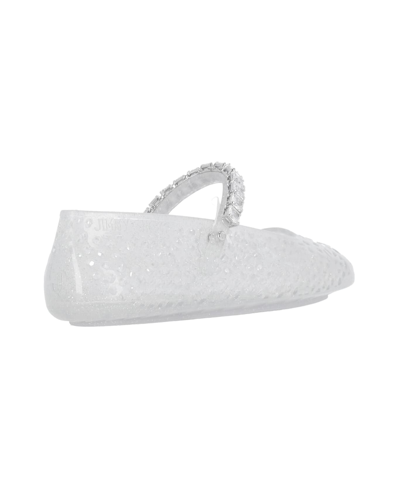 Jimmy Choo "mary Jane Jelly" Ballet Flats - Silver