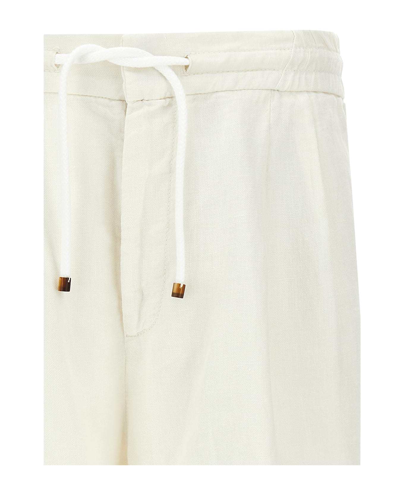 Brunello Cucinelli Linen Bermuda Shorts - White