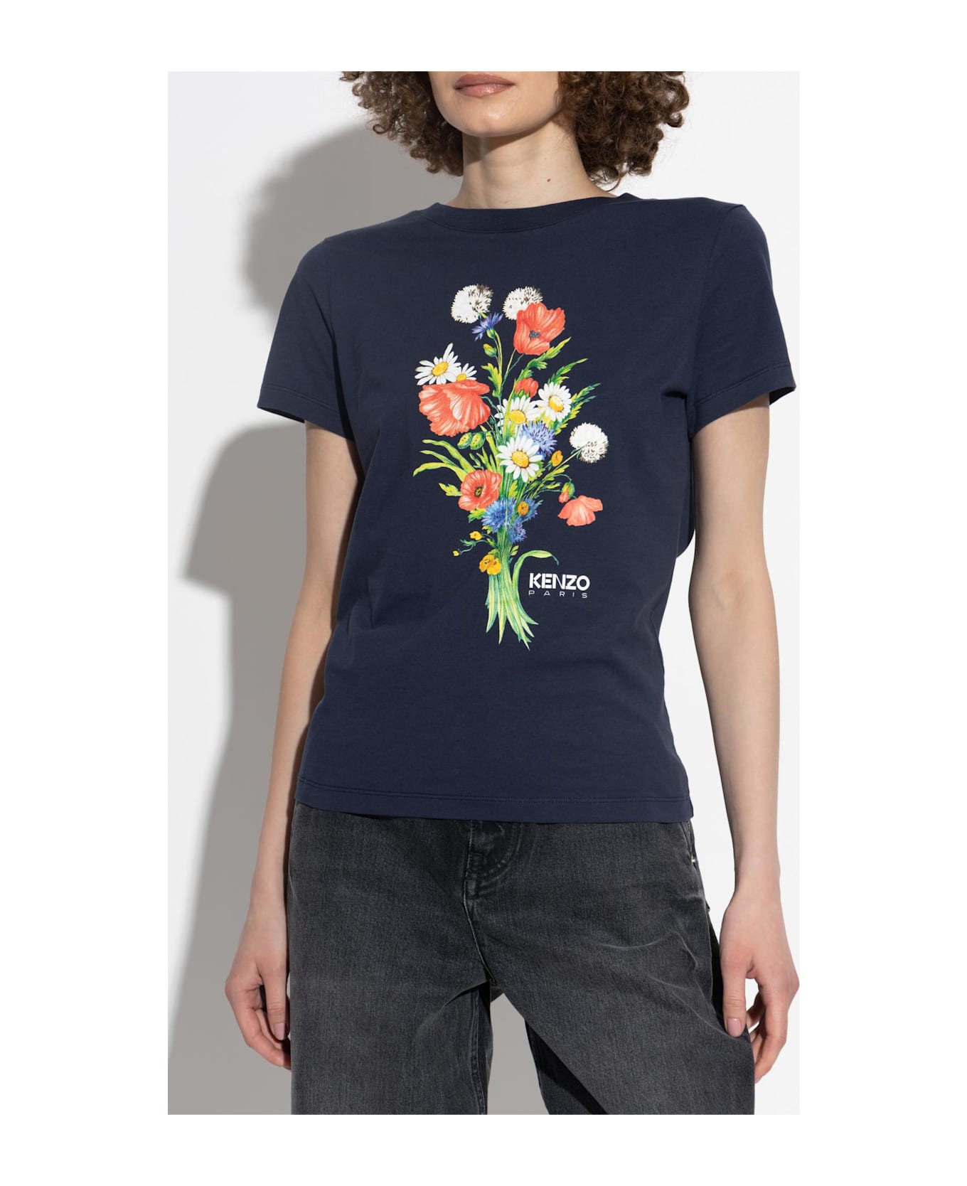 Kenzo T-shirt With Print - Midnight Blue