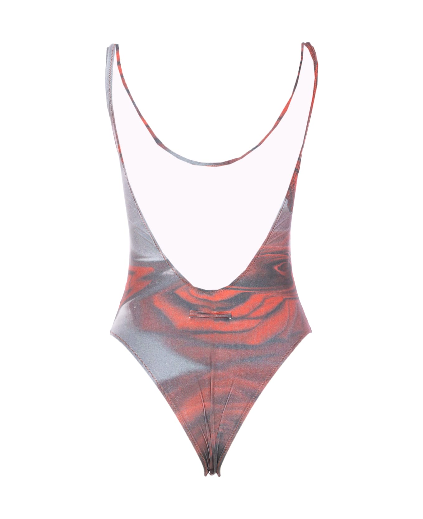 Jean Paul Gaultier Blurry Roses Printed Swimsuit - MultiColour