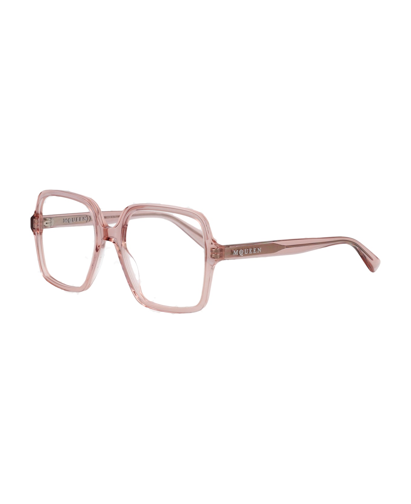Alexander McQueen Eyewear Am0538o Glasses - PINK-PINK-TRANSPARENT