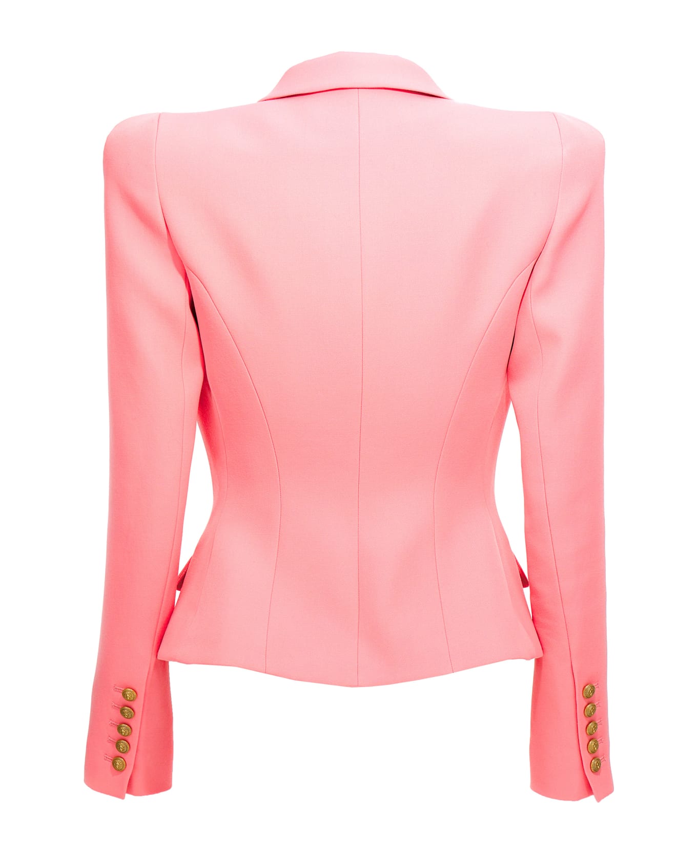 Balmain Pink Wool Jacket - Pink ブレザー