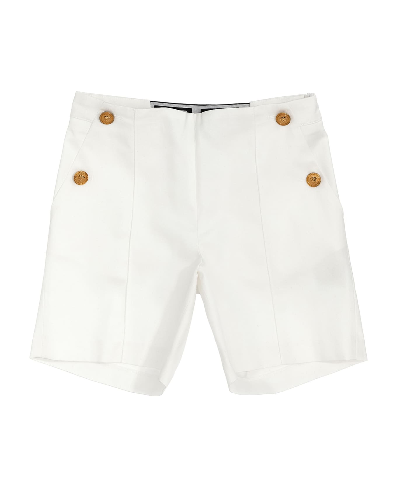 Versace Gabardine Shorts - Bianco