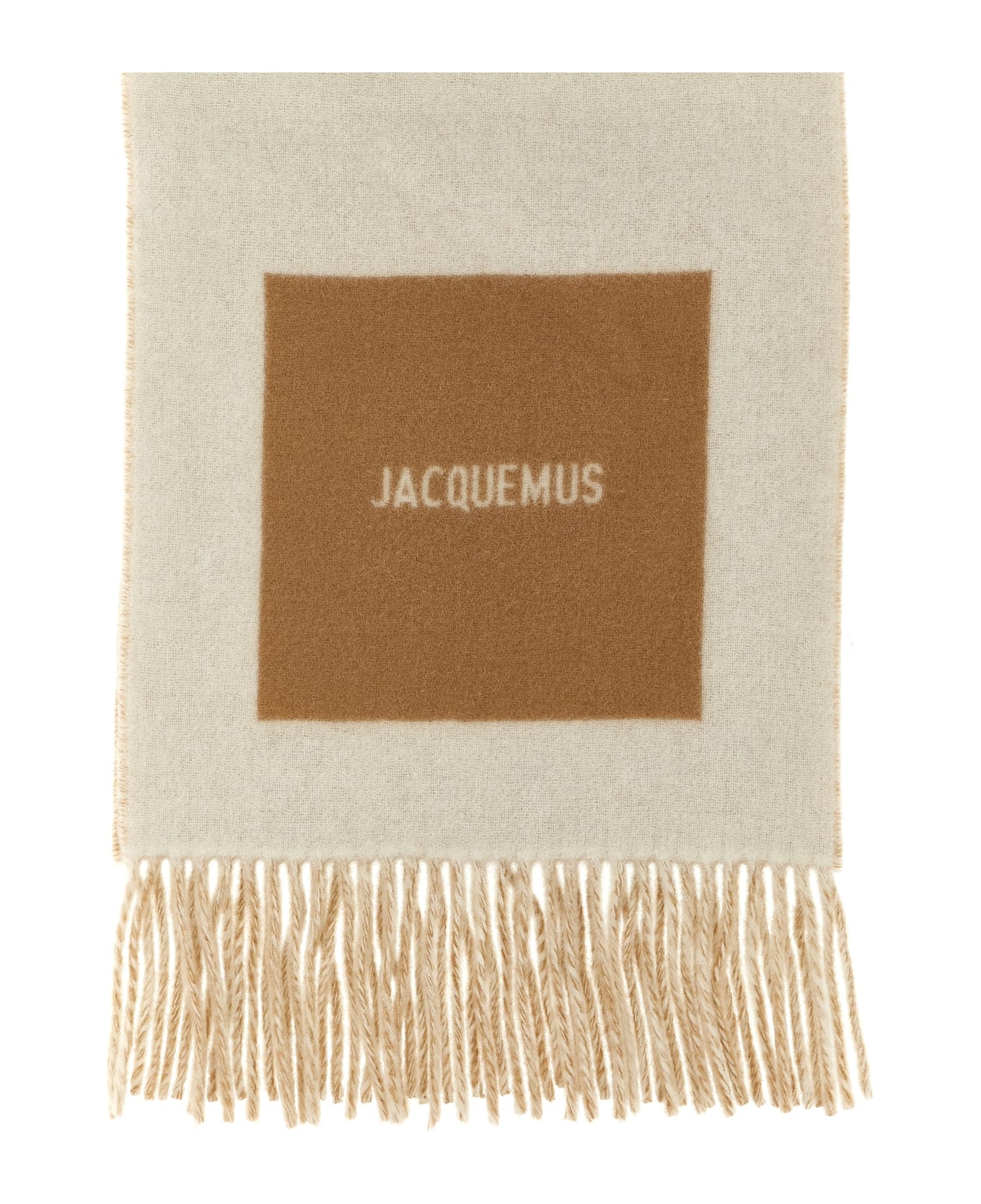 Jacquemus 
l
echarpe Rond Carré
 Scarf - Beige