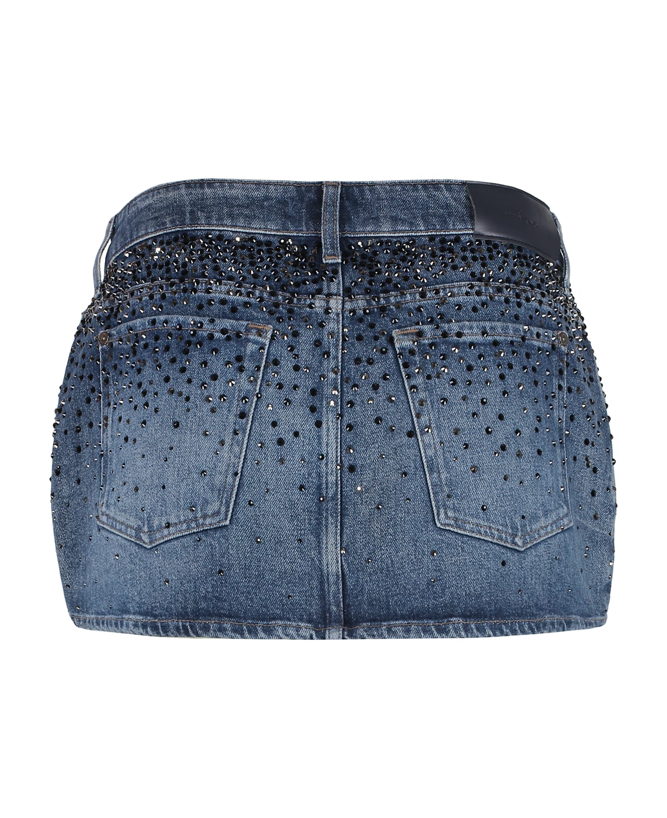 7 For All Mankind Elena Denim Mini Skirt - Denim