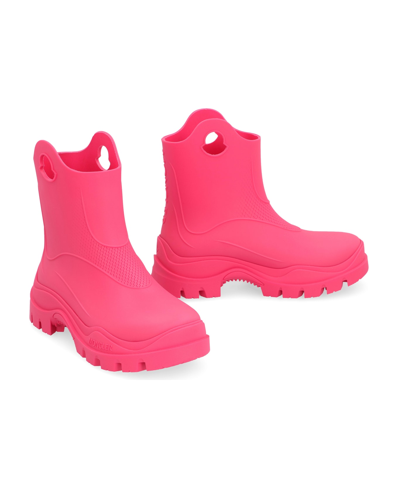 Moncler Misty Rubber Rain Boots - Fuchsia