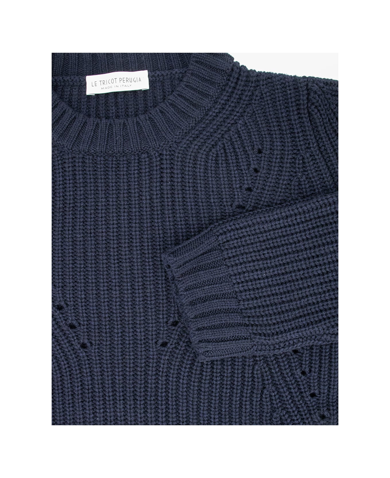 Le Tricot Perugia Jumper - DARK BLUE