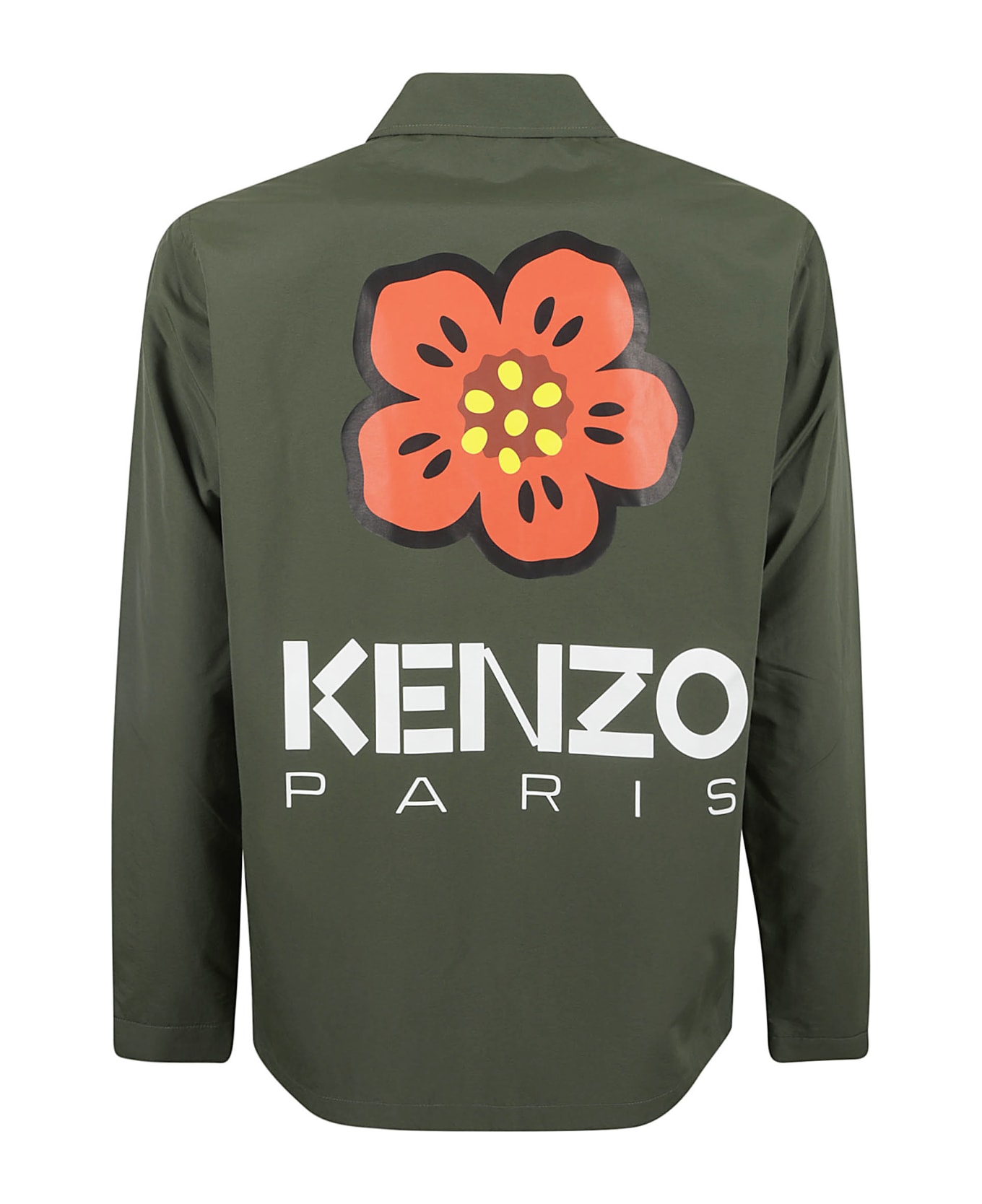 Kenzo Boke Placed Light Coach Jacket - Dark Khaki