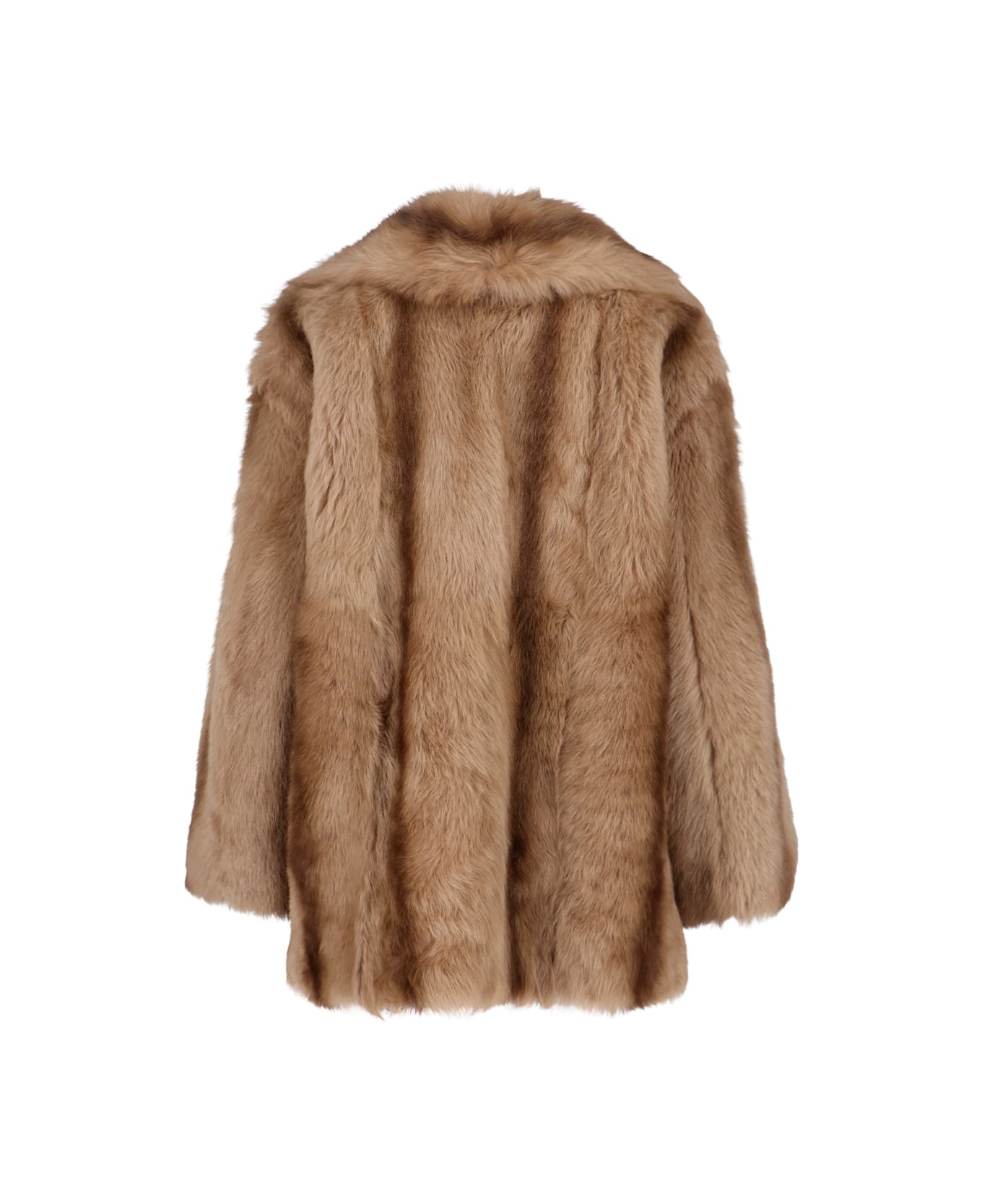 Gucci Shearling Coat - Brown