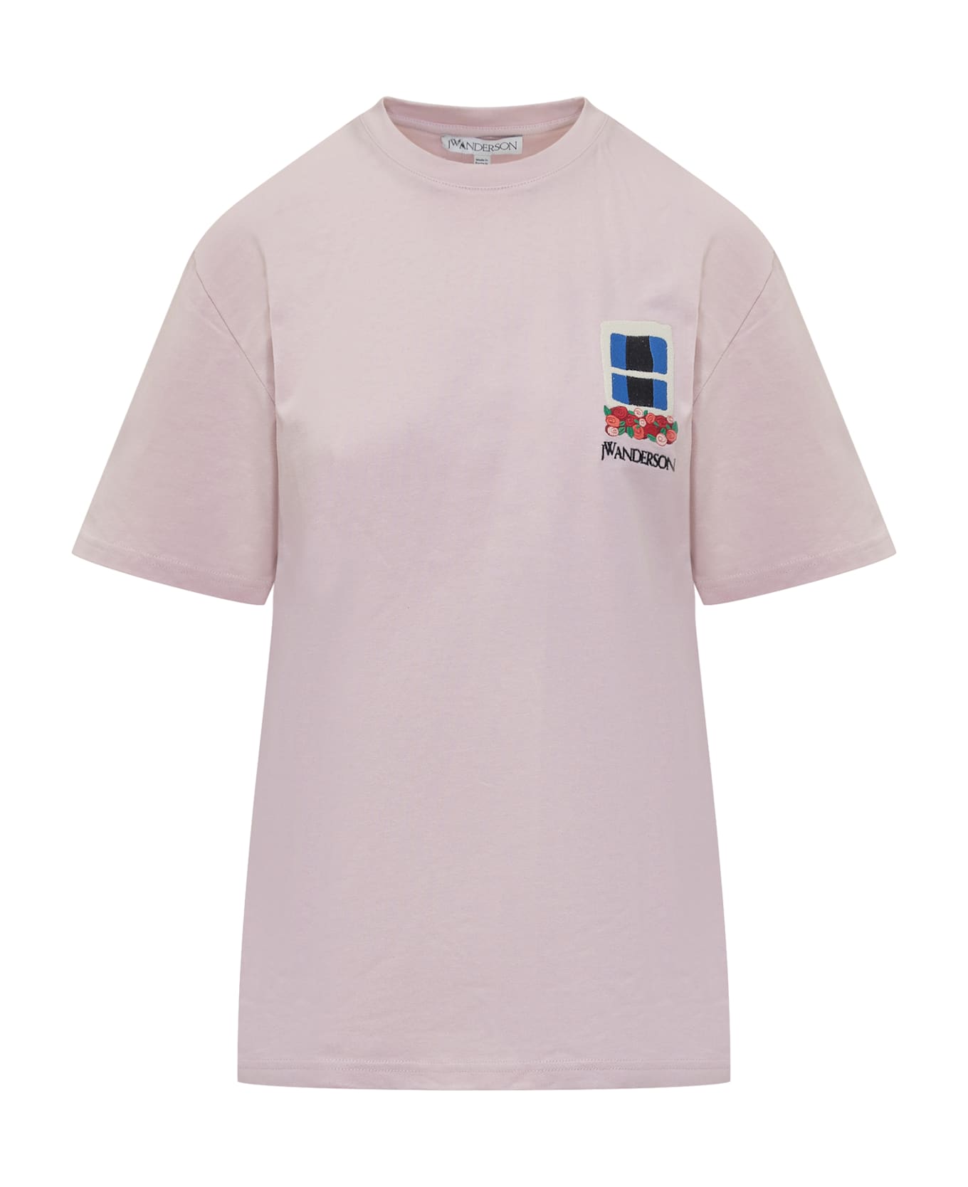 J.W. Anderson Window Embroid T-shirt - BLUSH