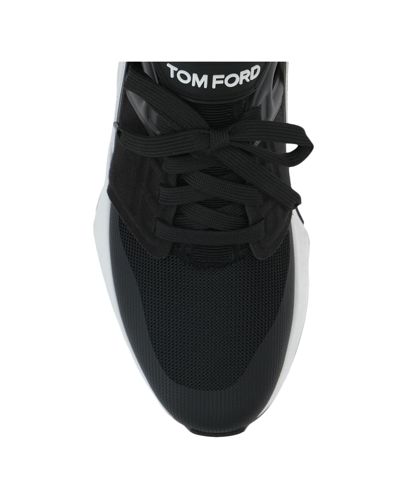 Tom Ford Smoothleather Low Top Sneakers - Black