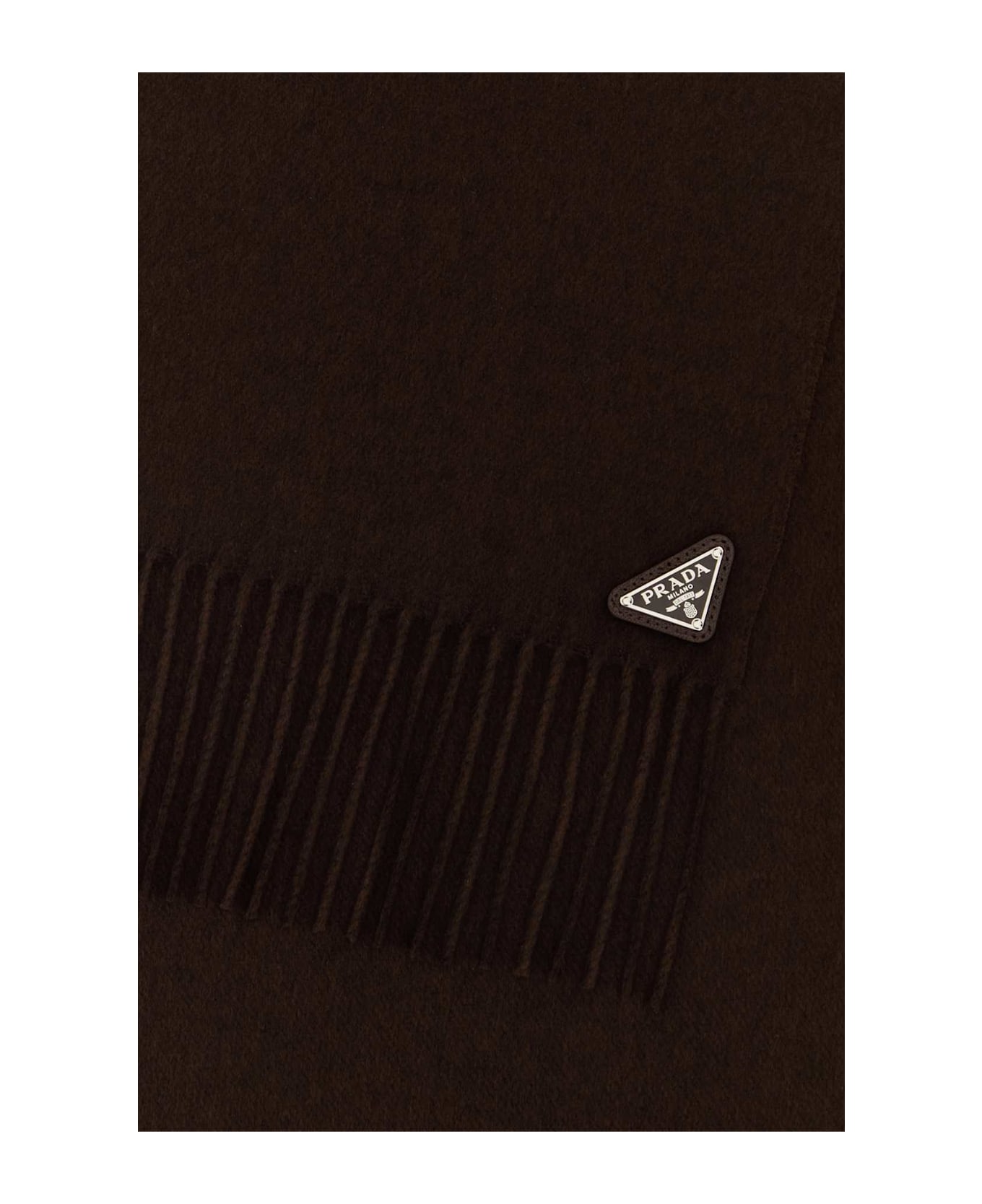 Prada Chocolate Silk Blend Scarf - BRUCIATO