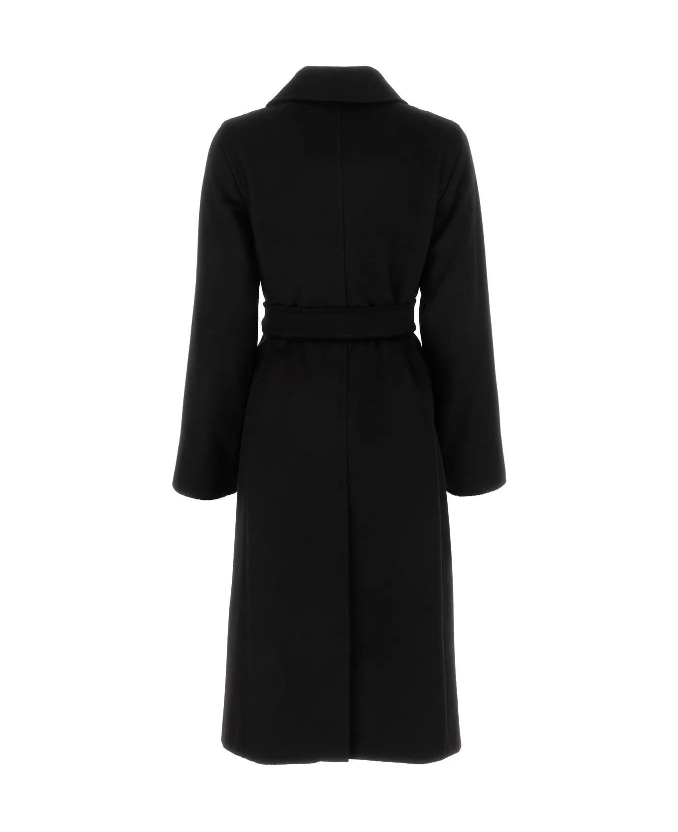 Max Mara Black Wool Manuela Coat italist