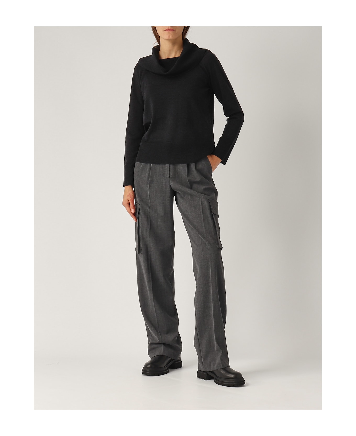 Max Mara Rivetto Sweater - ANTRACITE