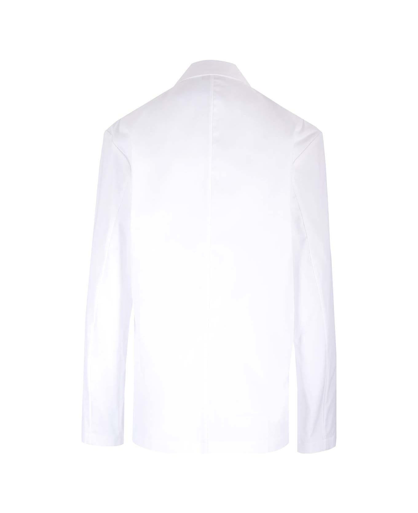 Dries Van Noten Relaxed Fit Unlined Blazer - White