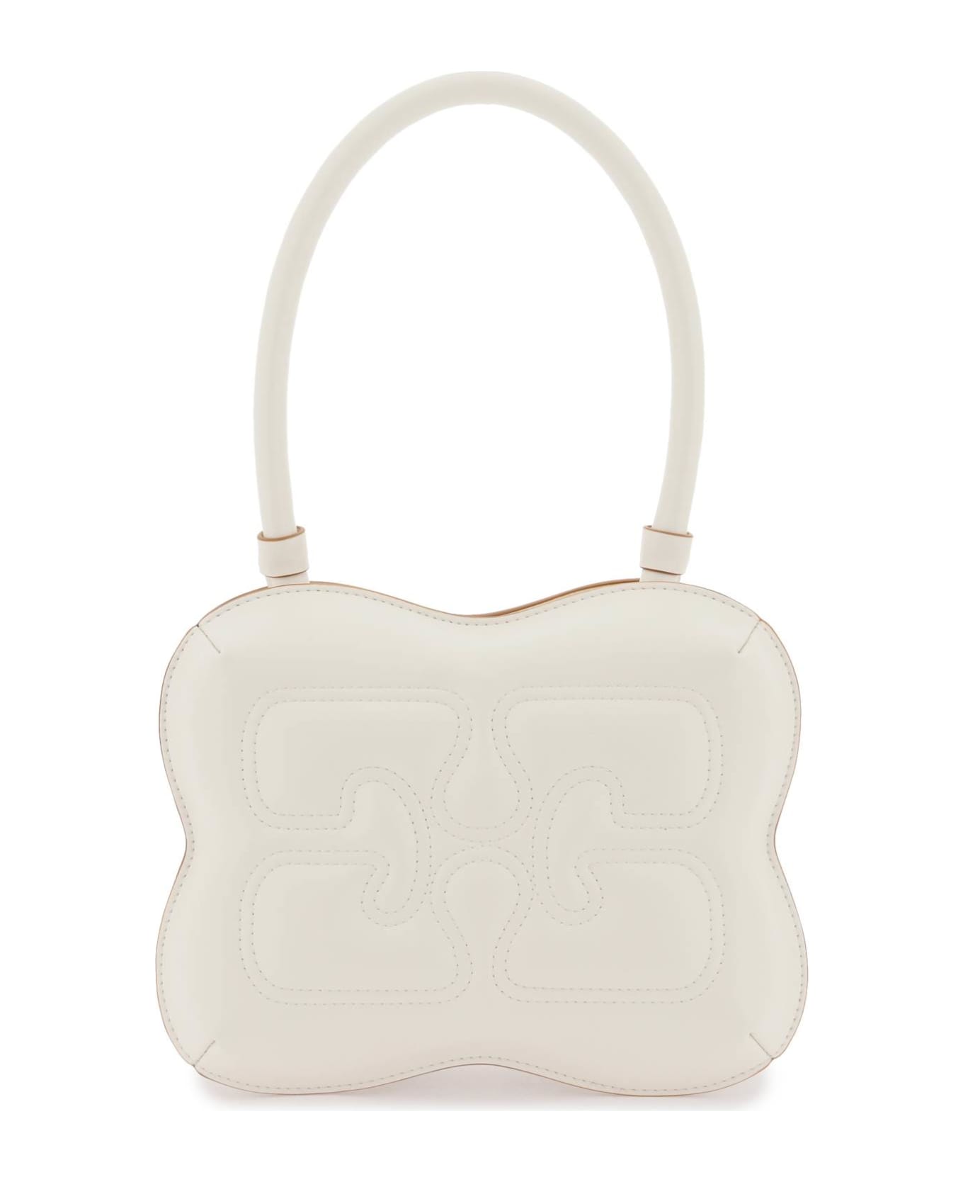 Ganni Butterfly Handbag - EGRET (White) トートバッグ