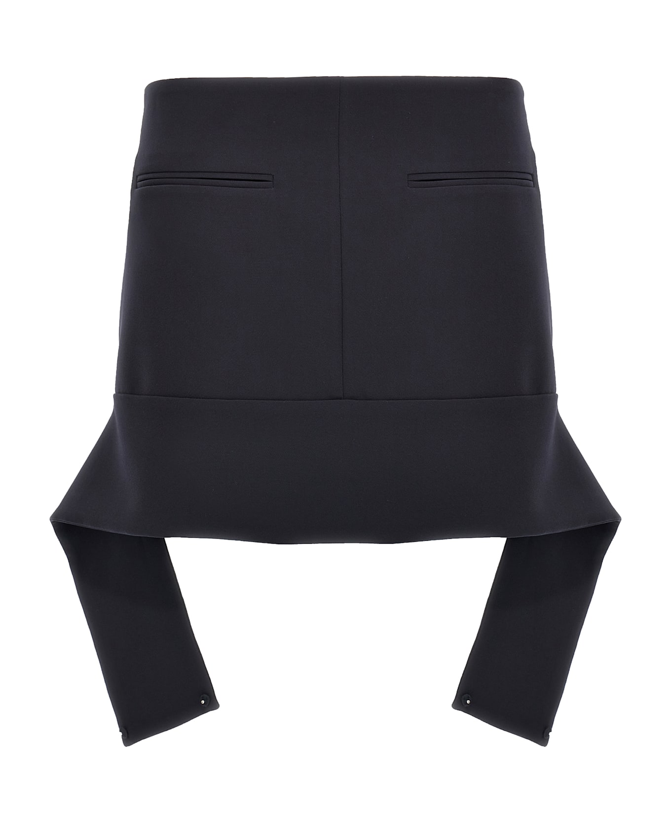 Courrèges 
reversed Belt Mini
 Skirt - Blue