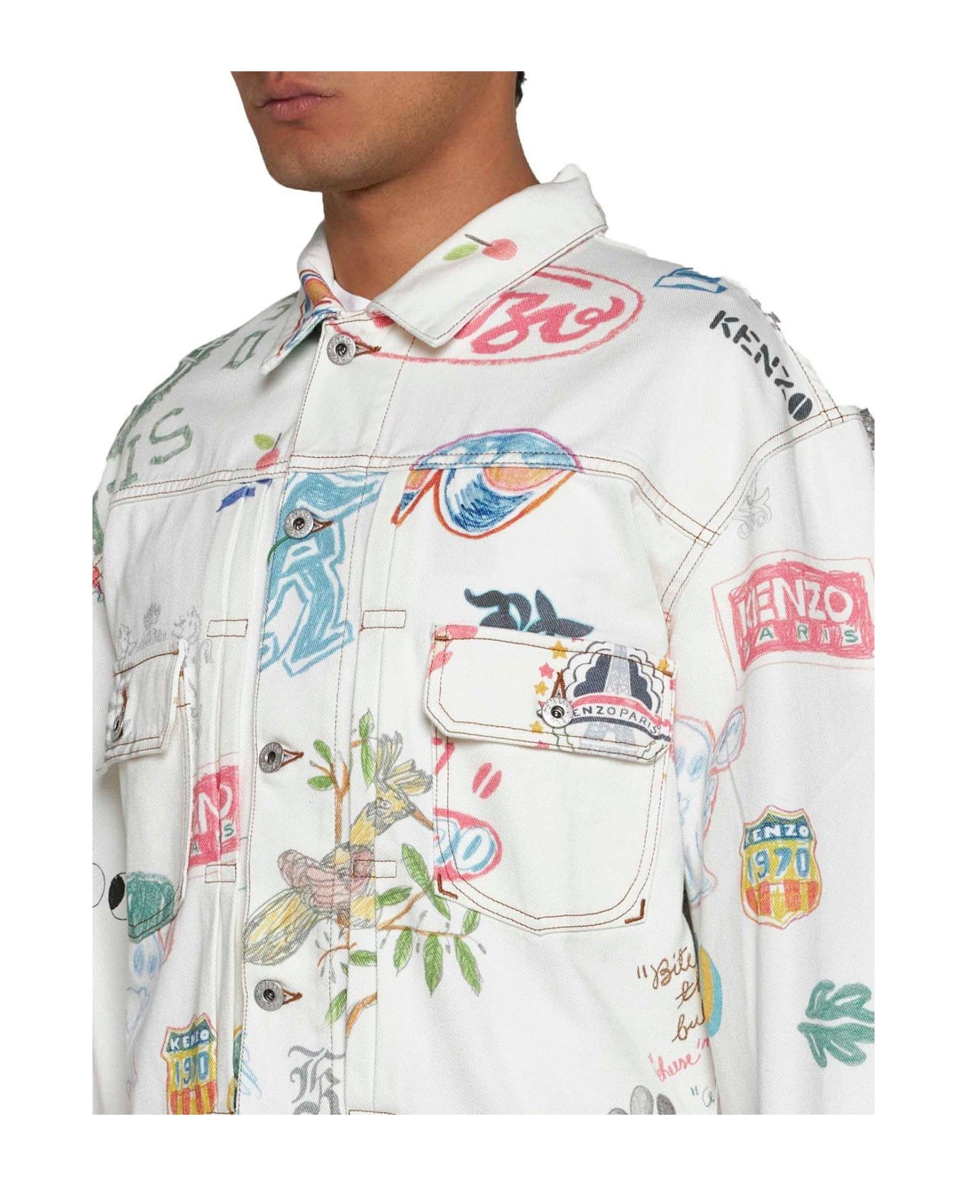 Kenzo Graphic Printed Jacket - MultiColour