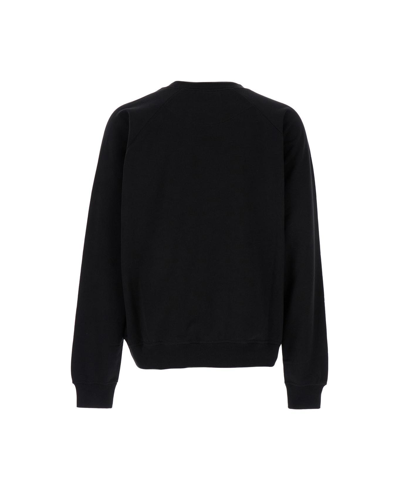 Vivienne Westwood Black Crewneck Sweatshirt With Orb Print In Cotton Man - Black