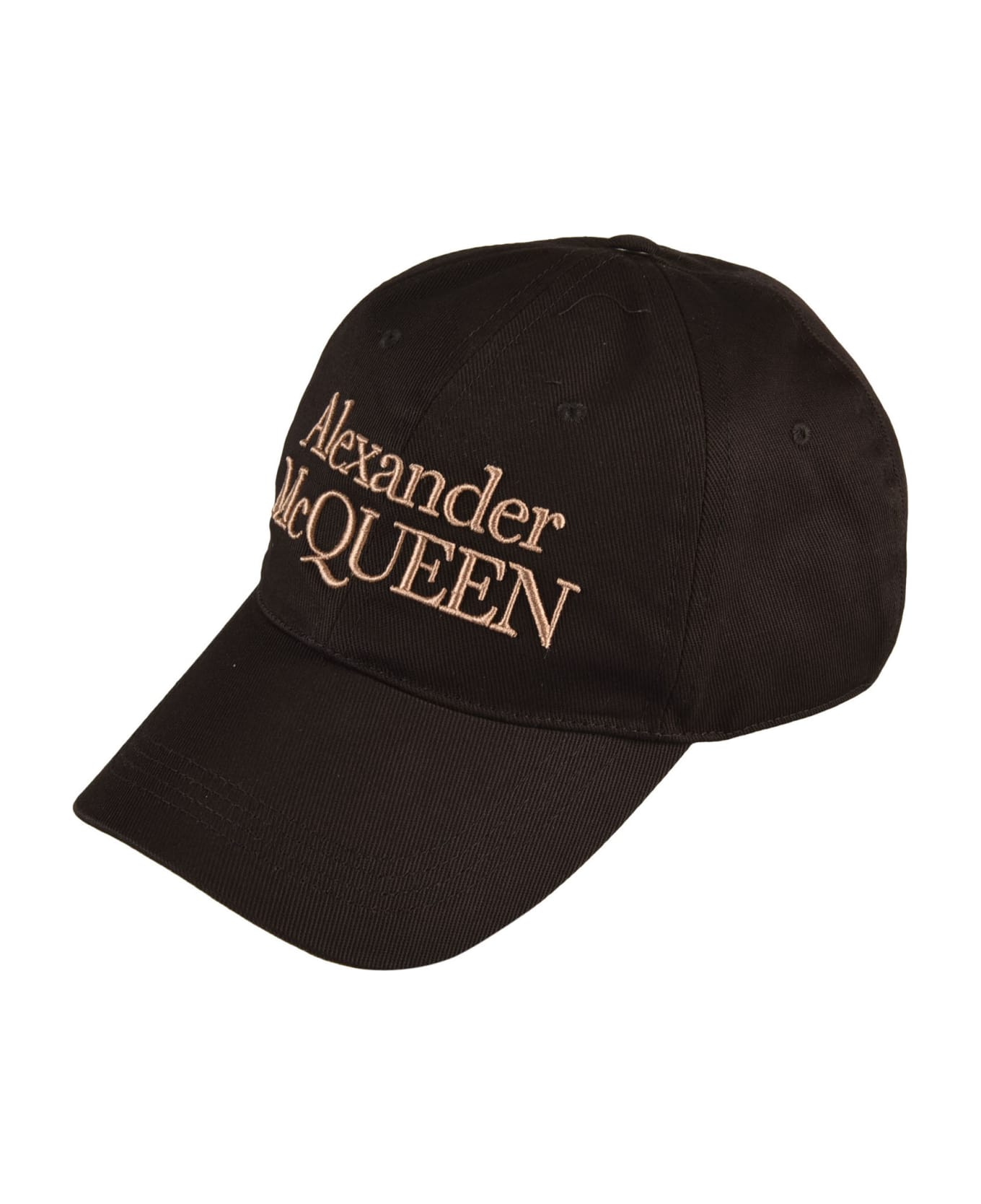 Alexander McQueen Logo Baseball Cap - Black/Beige