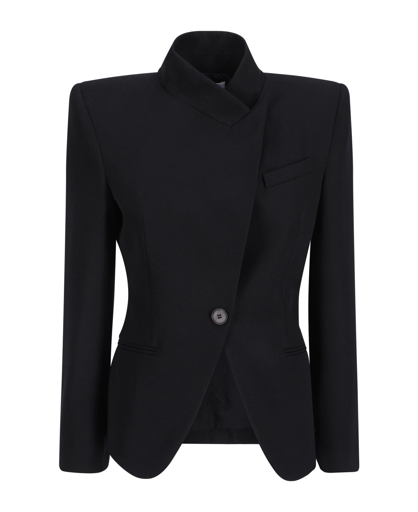 ジャケット alexander mcqueen FW24 Black wool blazer (802643QJACH 1000) Alexander McQueen Black Wool Blazer | italist