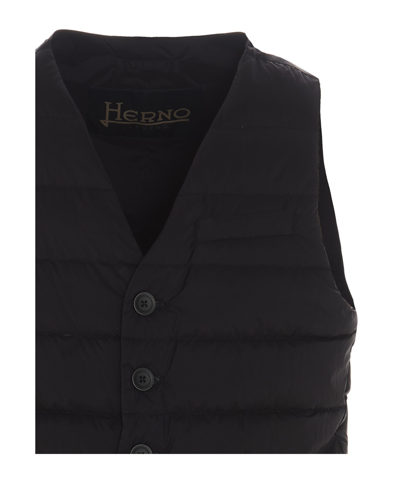 Herno 'legend Il Panciotto Sleeveless Jacket - Black
