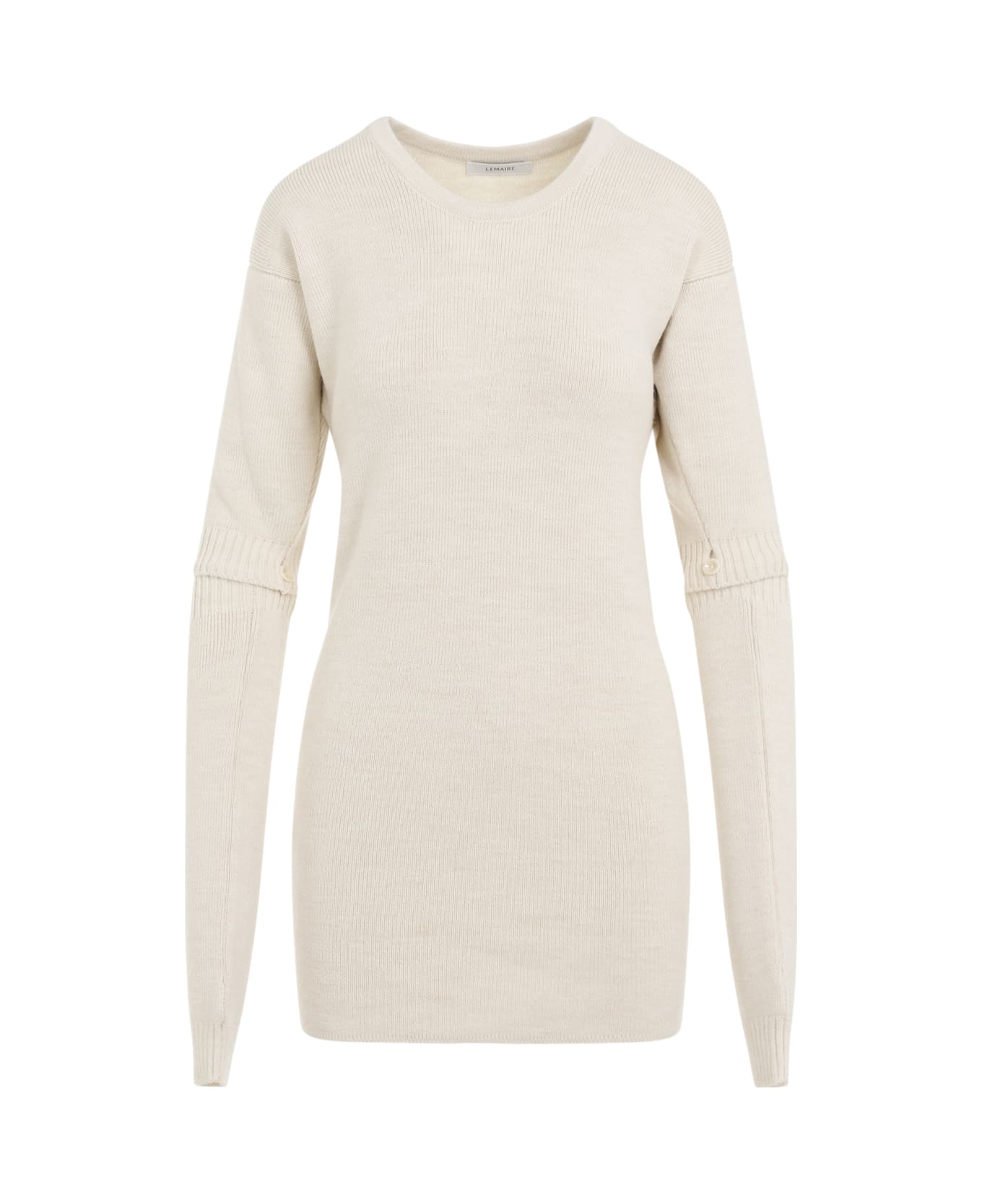 Lemaire Dress With Detachable Sleeves - Light Cream