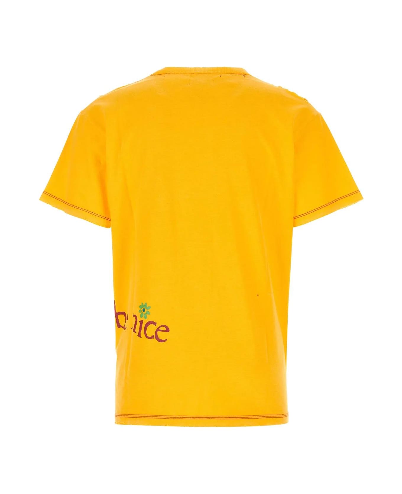 ERL Yellow Cotton Blend T-shirt - Yellow