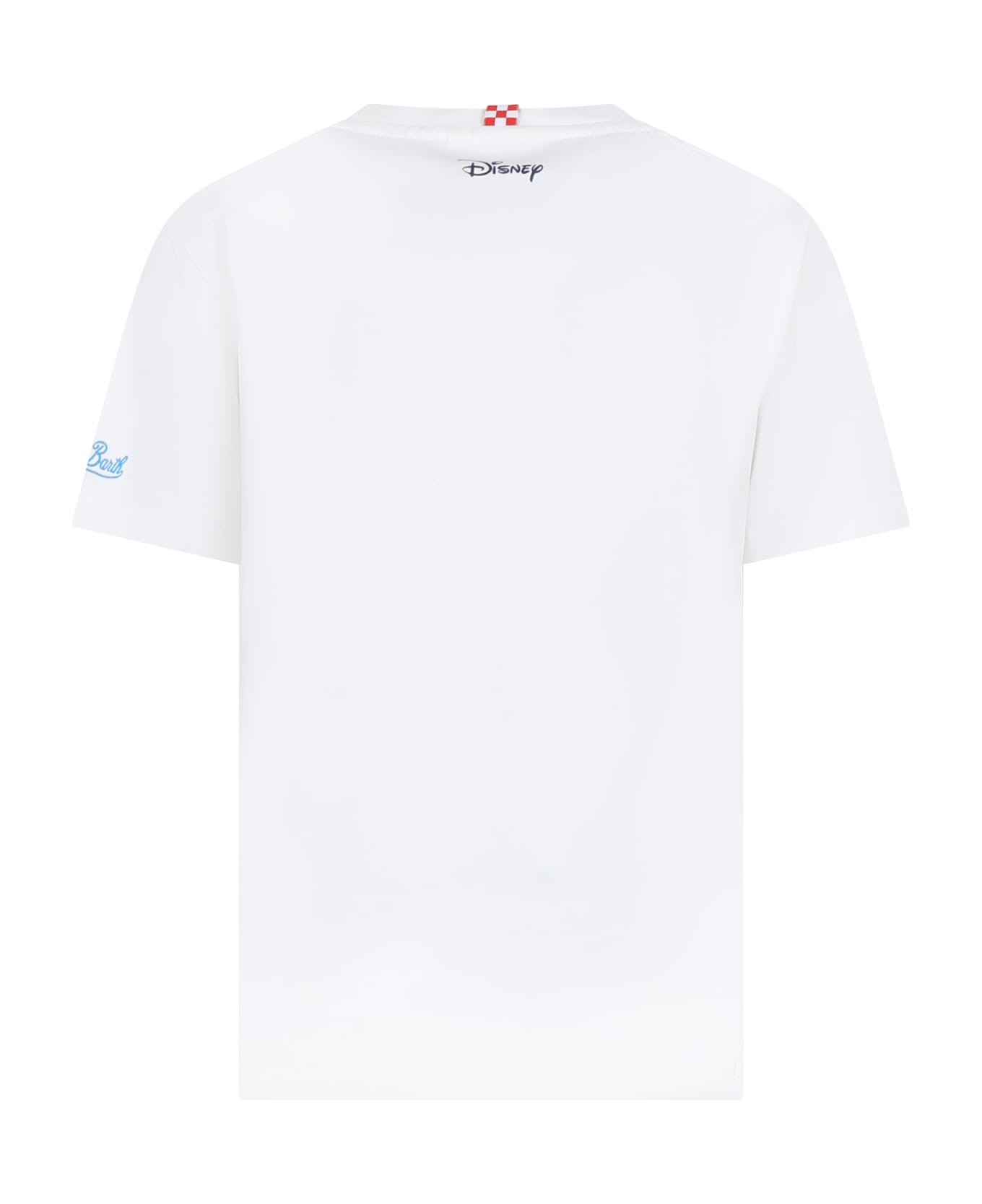 MC2 Saint Barth White T-shirt For Boy With Mickey Mouse And Logo - White