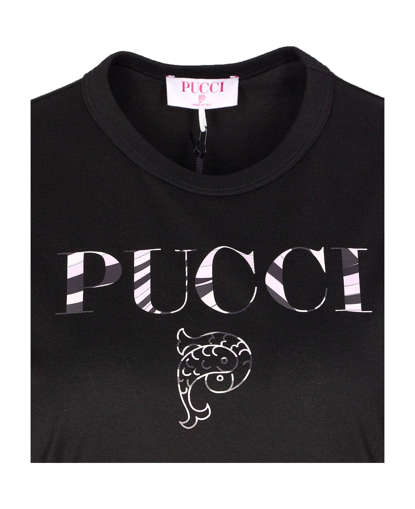 Pucci Cotton Logo T-shirt - Black