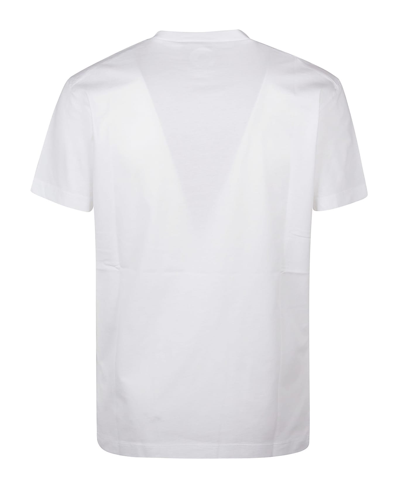 Dsquared2 Icon Blur Cool Fit T-shirt - X White/pink Fluo