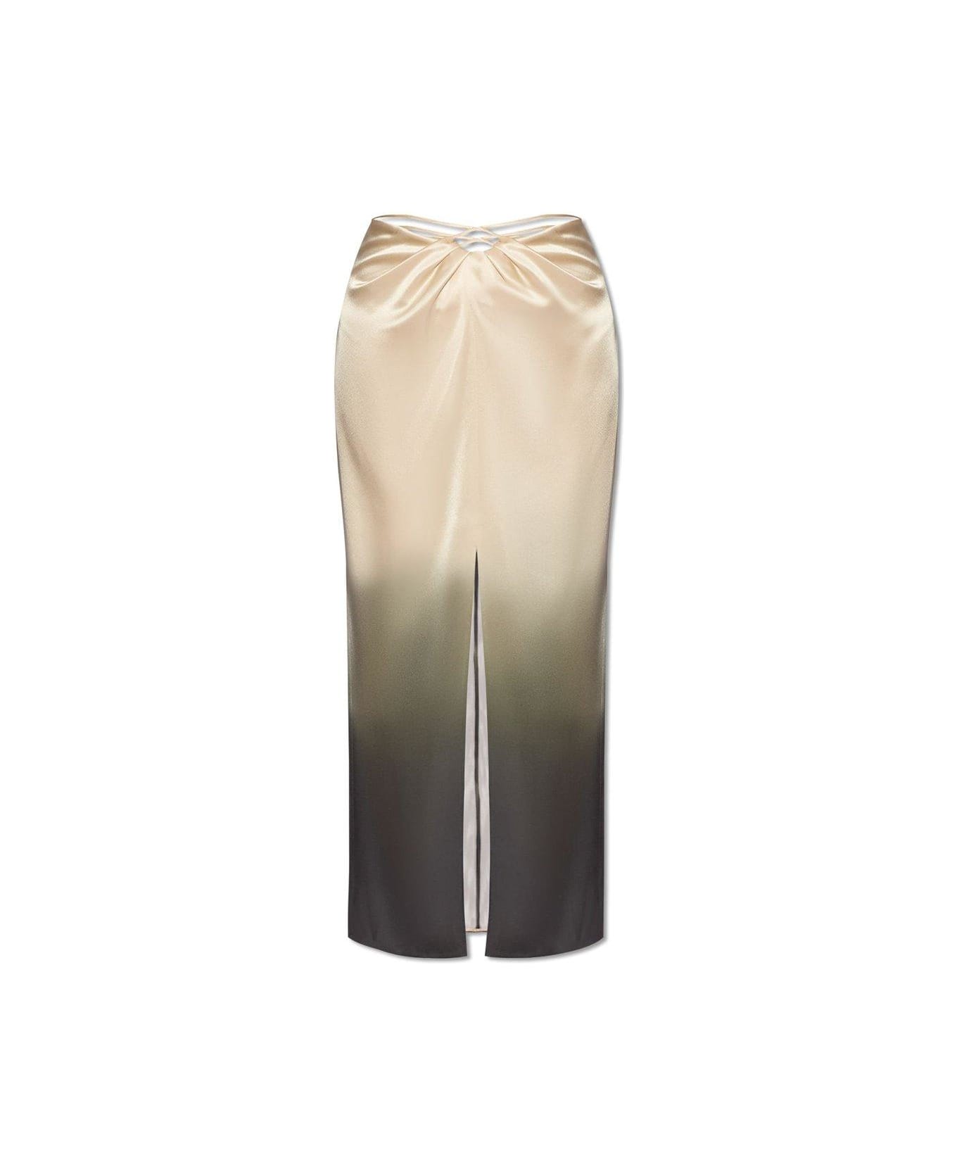 Nanushka Lianne Gradient Effect Midi Skirt - Green