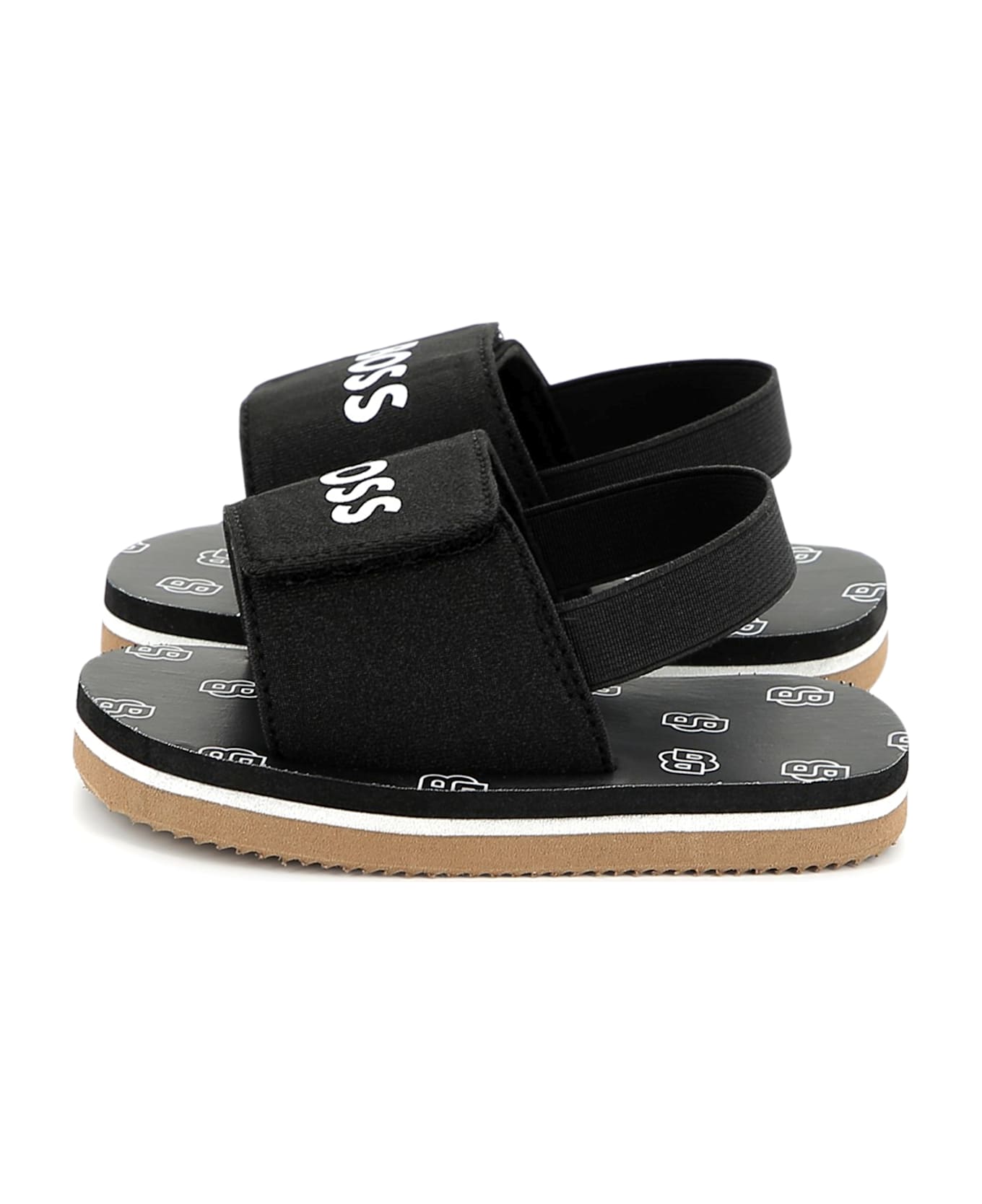 Hugo Boss Sandali Con Stampa - Black
