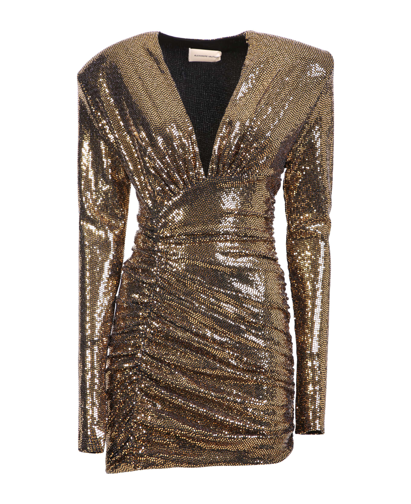 Alexandre Vauthier Mini Sequin Dress - Metallic