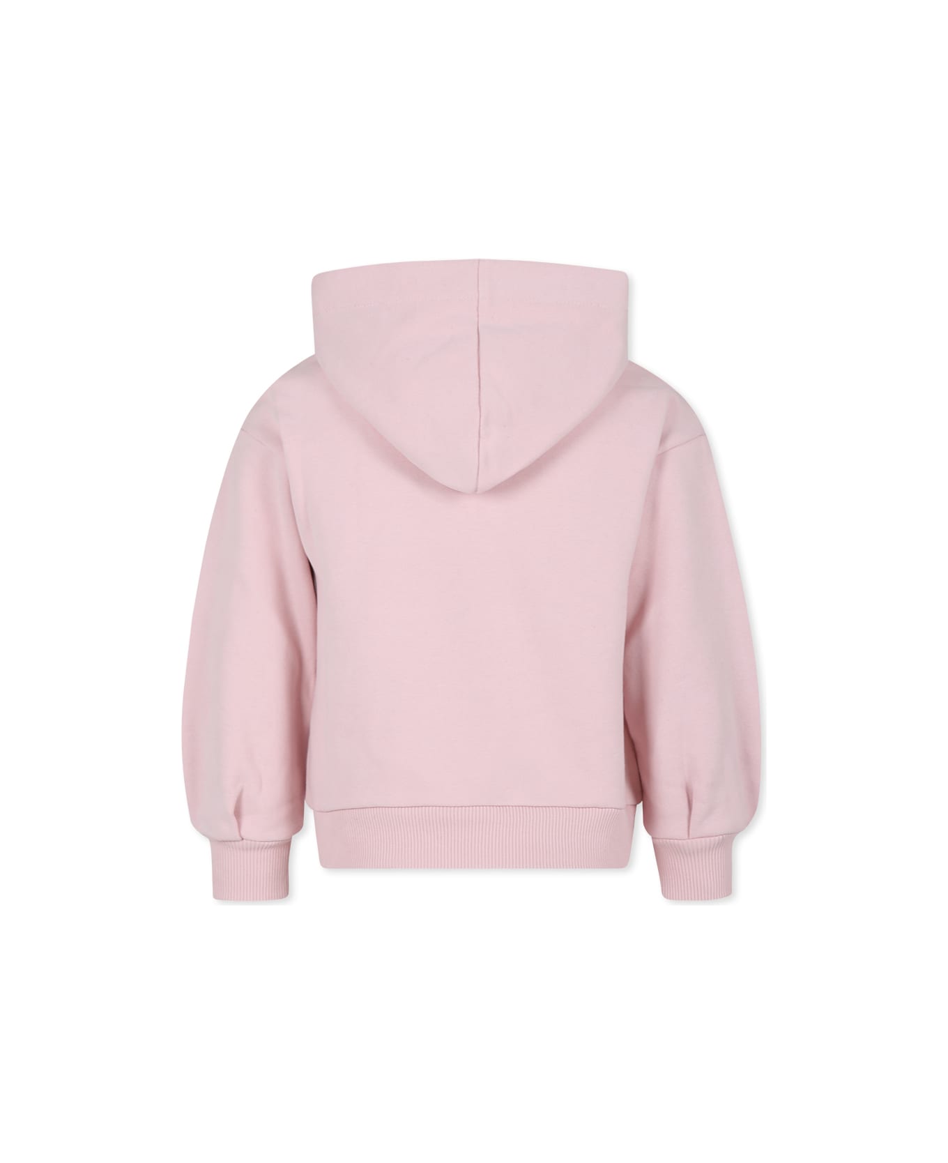 Lanvin Pink Sweatshirt For Girl With Logo - W Acqua Di Rose