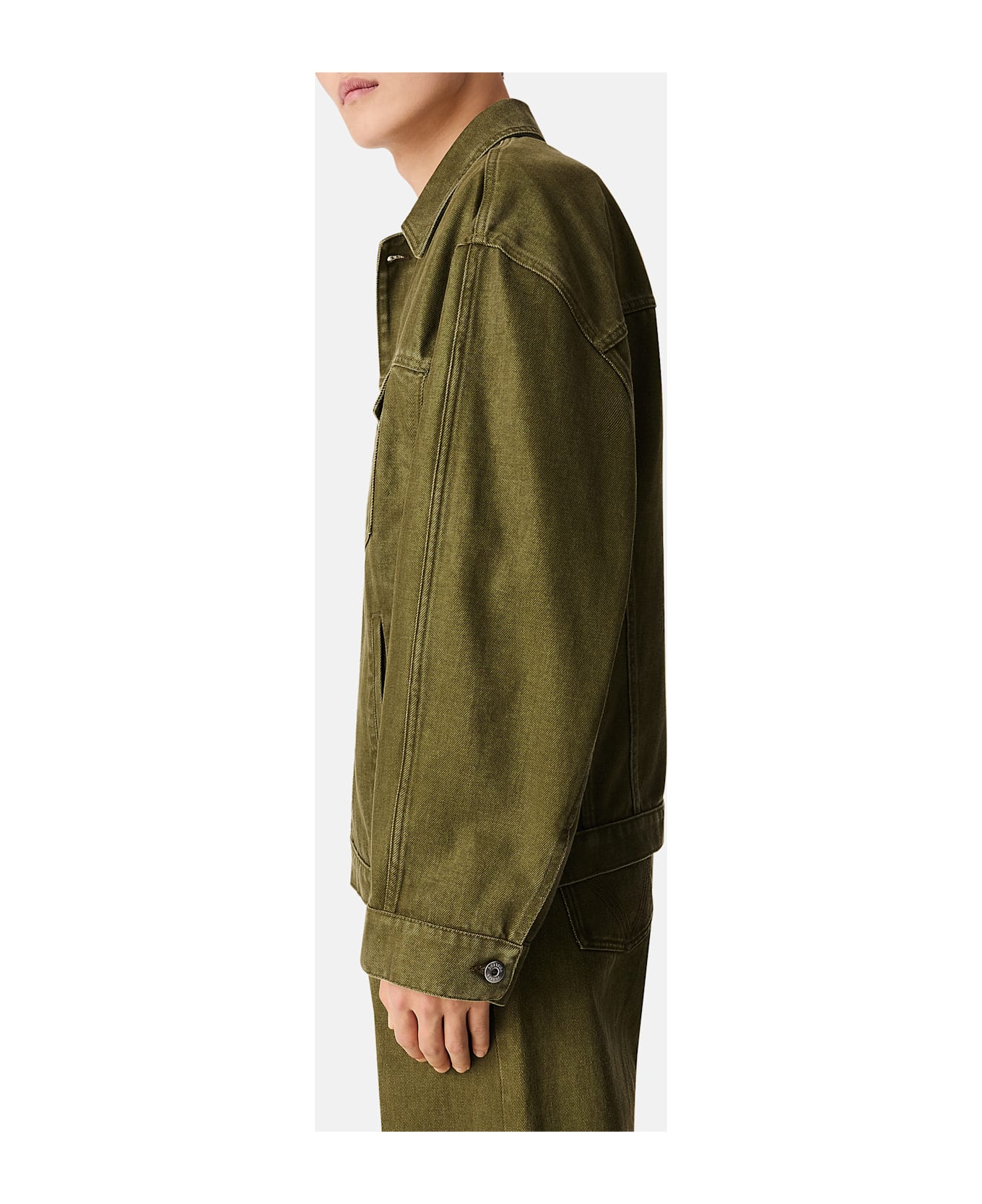 Bottega Veneta Denim Jacket Stone Washed - Green