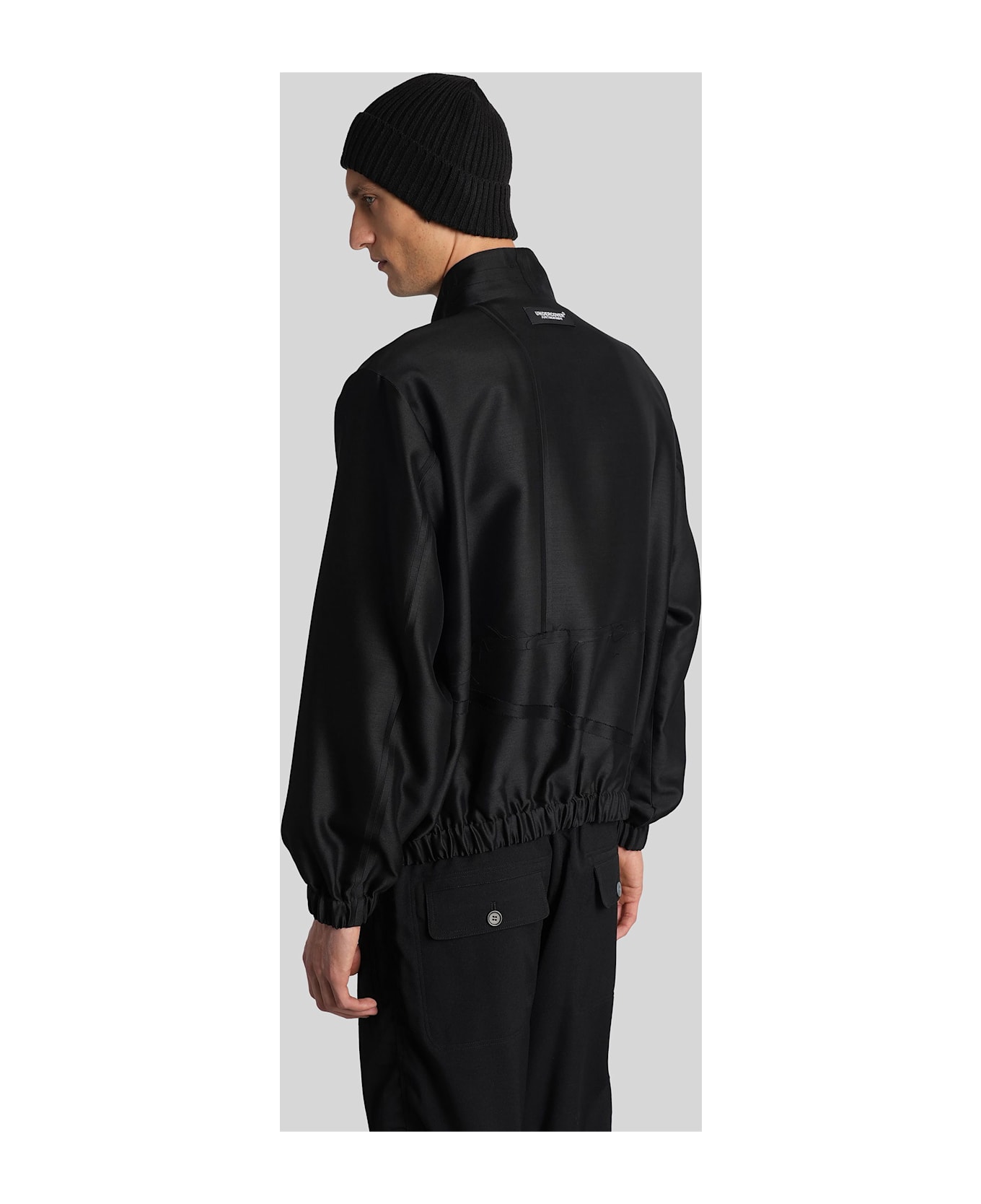 Undercover Jun Takahashi Bomber Jacket In Black Wool - black