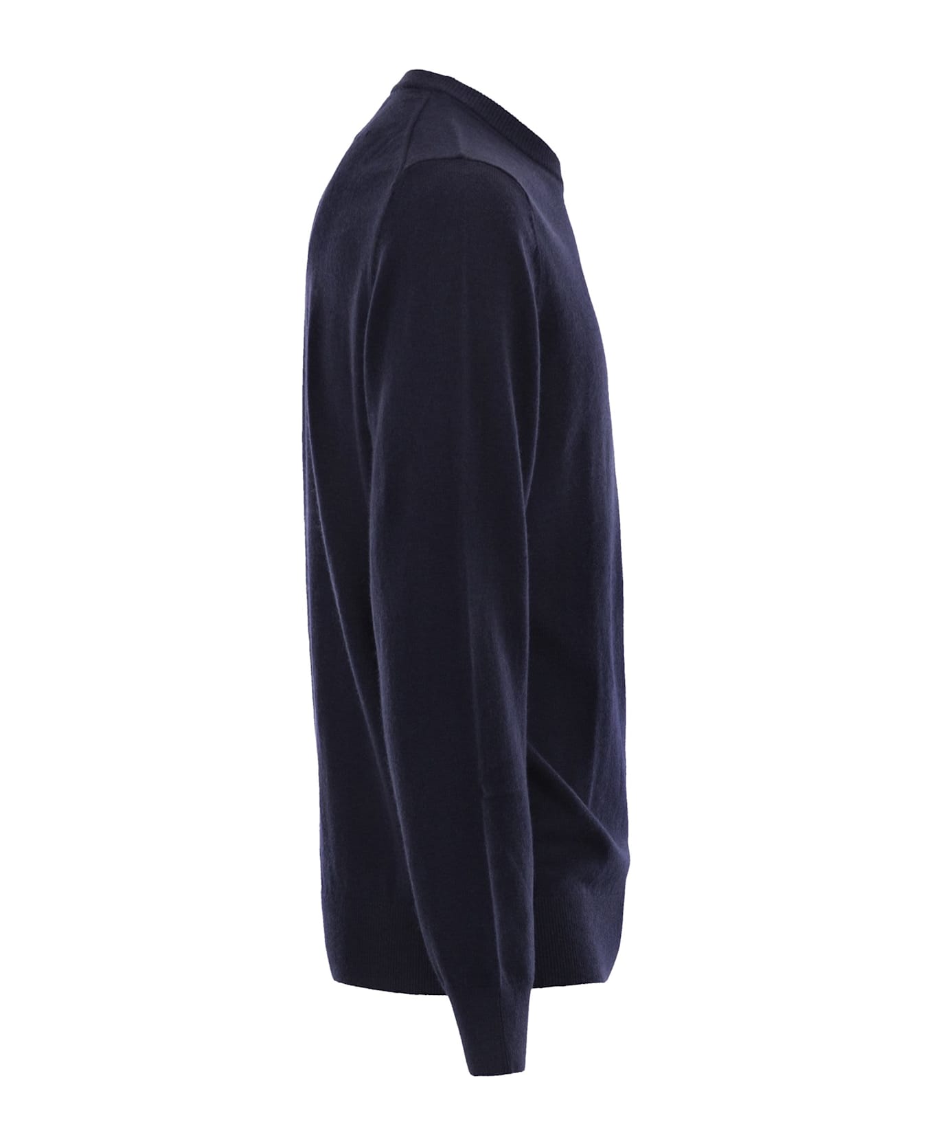 MC2 Saint Barth Heron - Crew Neck Jumper With Embroidery On The Chest - Blue